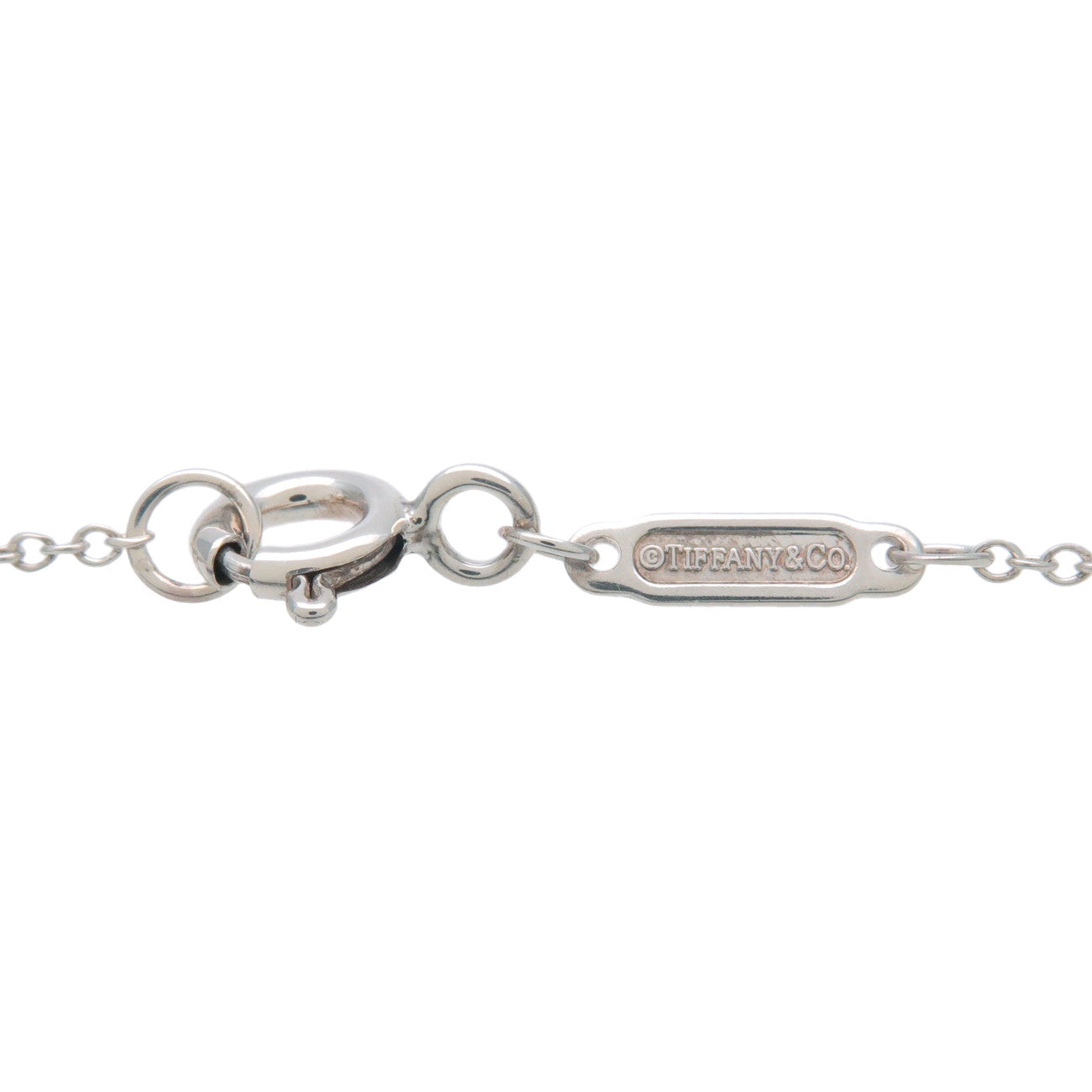 Tiffany & Co Return to Tiffany Mini Double Heart Diamond Necklace Used