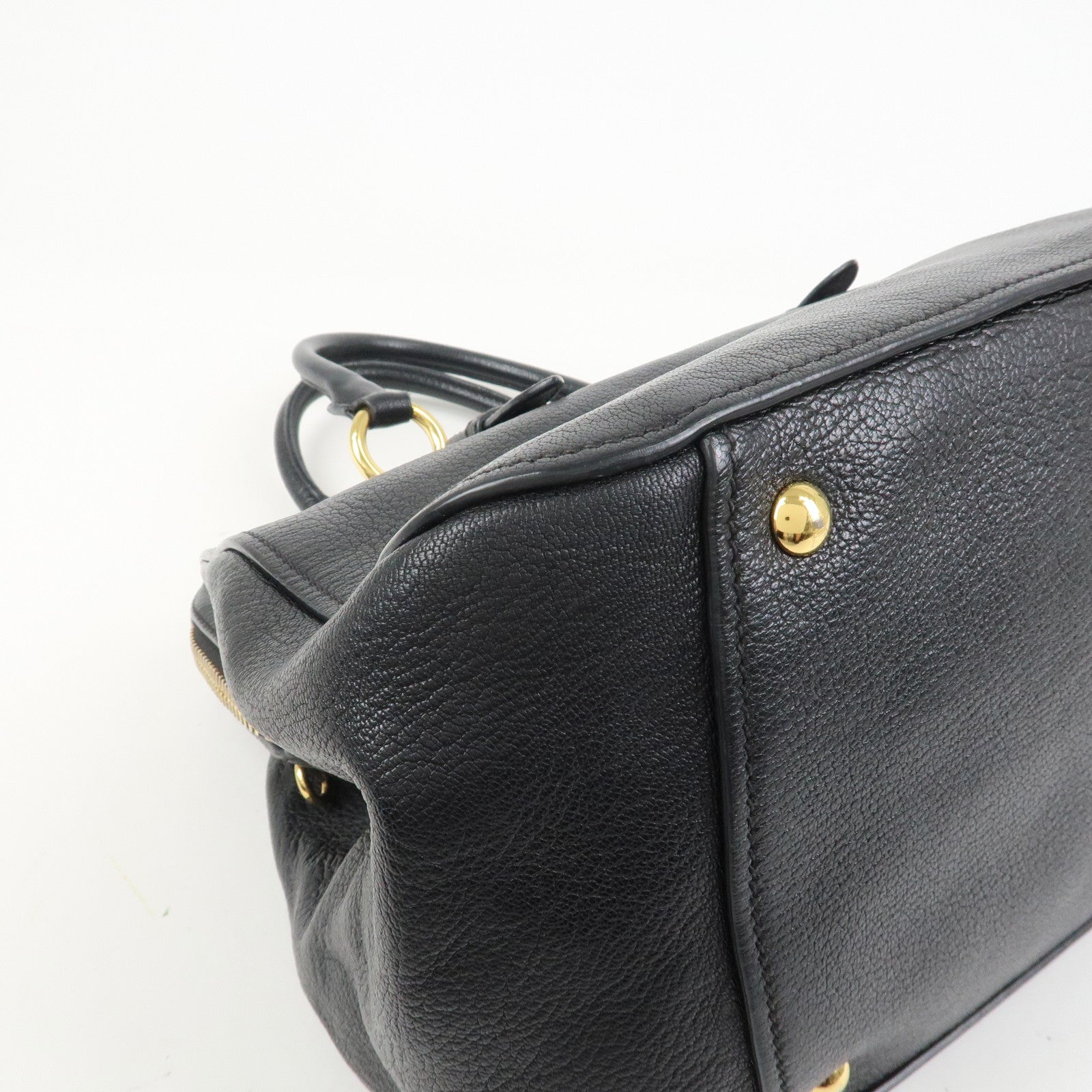 MIU MIU MADRAS 2Way Bag Hand Bag Shoulder Bag RL0058