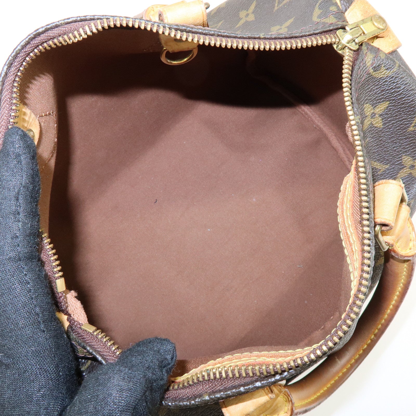 Louis Vuitton Monogram Speedy 25 Boston Bag Hand Bag Brown M41528