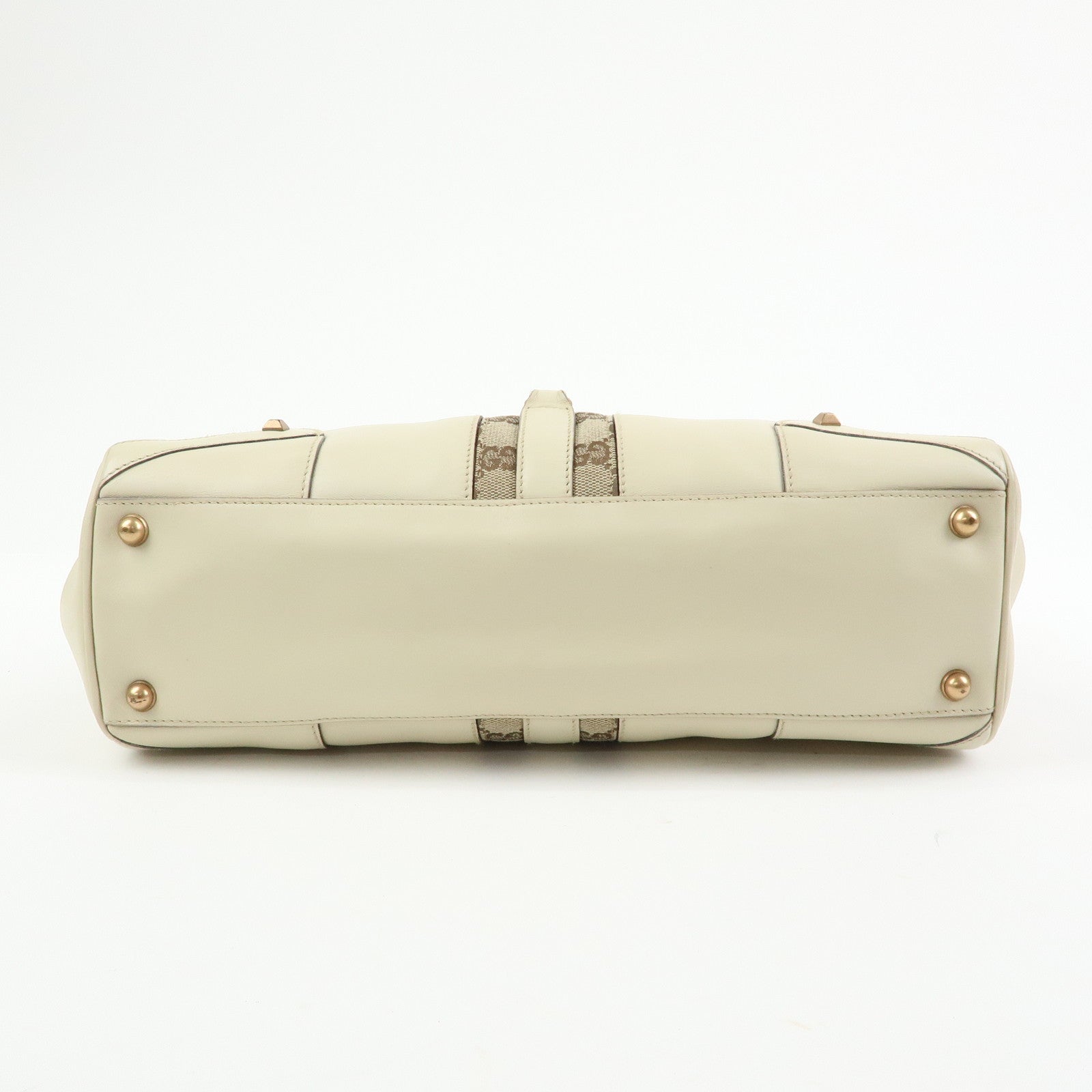 GUCCI New Jackie GG Canvas Leather Shoulder Bag Hand Bag 124407
