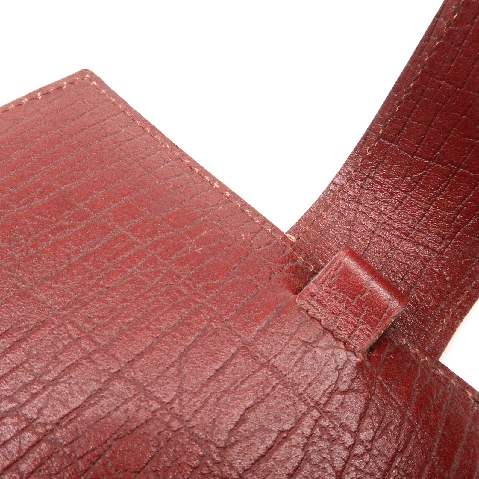 GUCC GG Supreme Canvas Leather Planner Cover Beige Brown 115240 Used