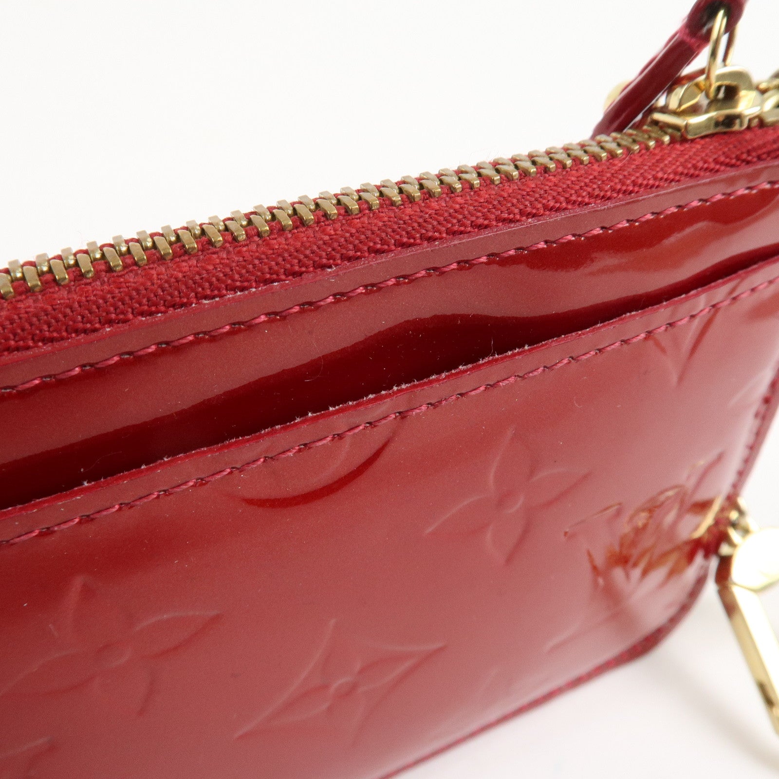 Louis Vuitton Monogram Vernis Pochette Cles NM Coin Case M93559 Used