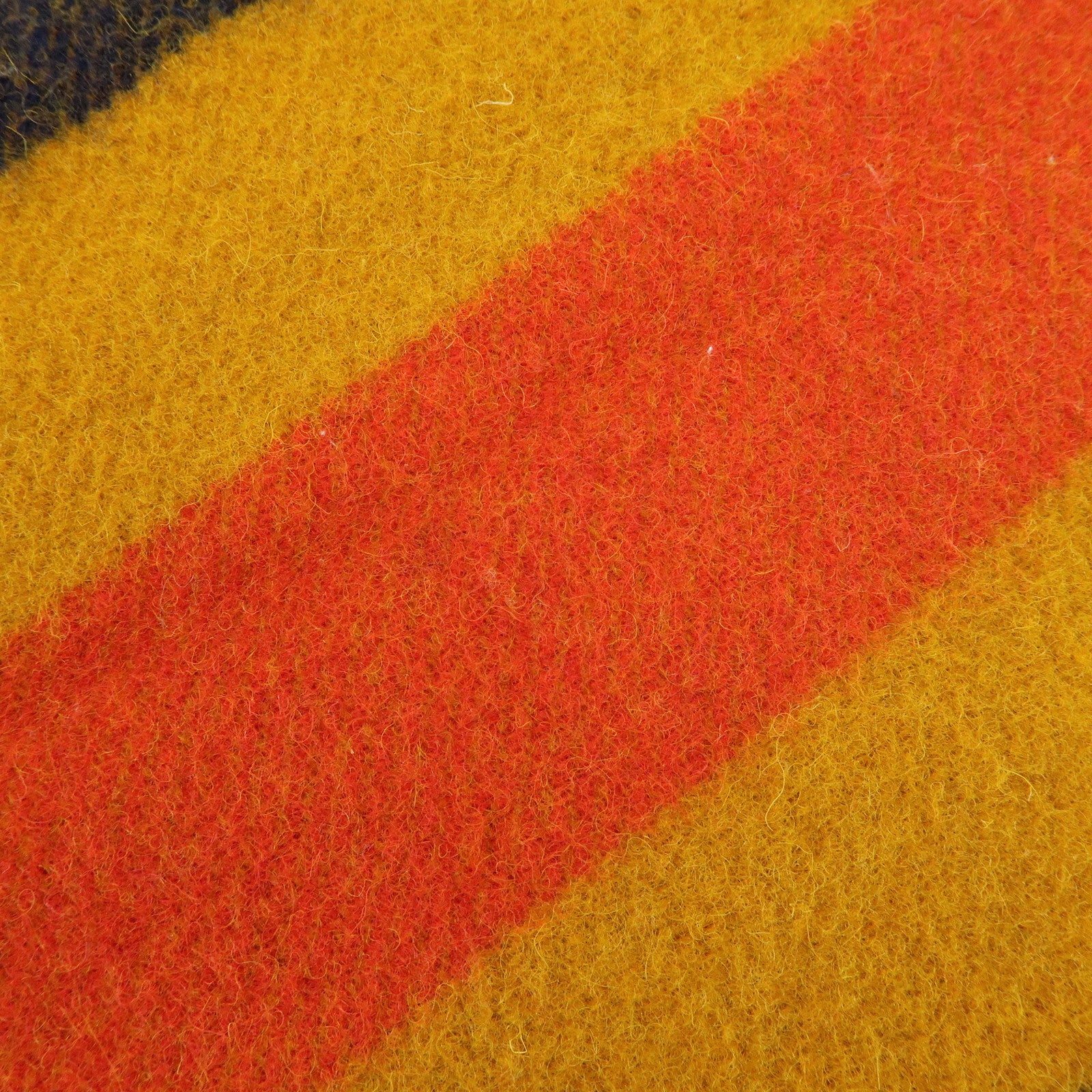 HERMES Rocabar Wool 100% Scarf Stole Mustard Black Red