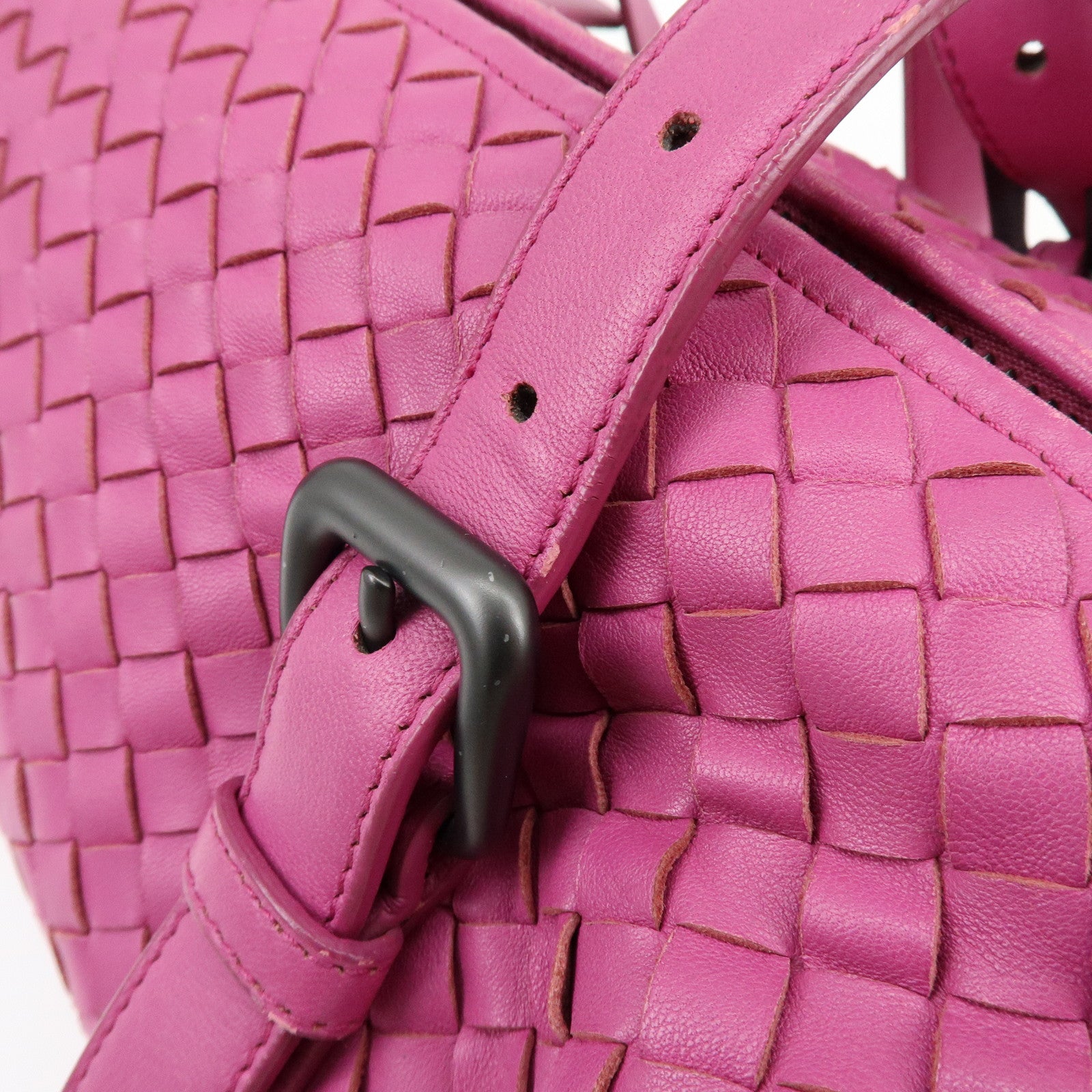 BOTTEGA VENETA Montaigne Lamb Skin Shoulder Bag Purple 272801
