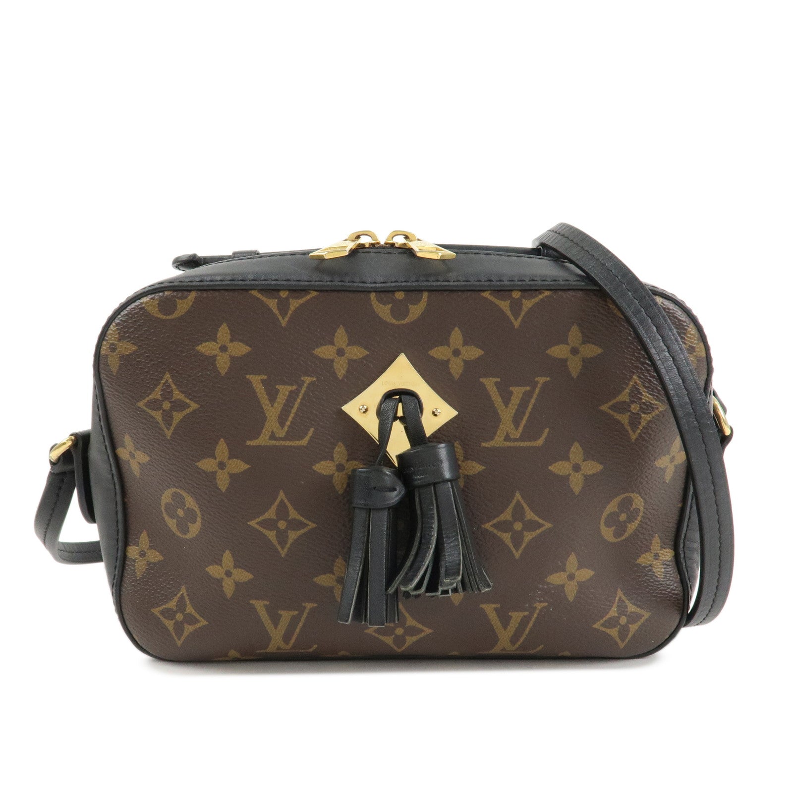 Louis Vuitton Monogram Saintonge Shoulder Bag Noir M43555 Used