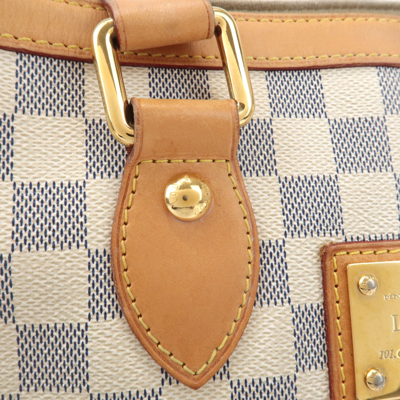 Louis Vuitton Damier Azur Hampstead PM Hand Bag Shoulder Bag N51207