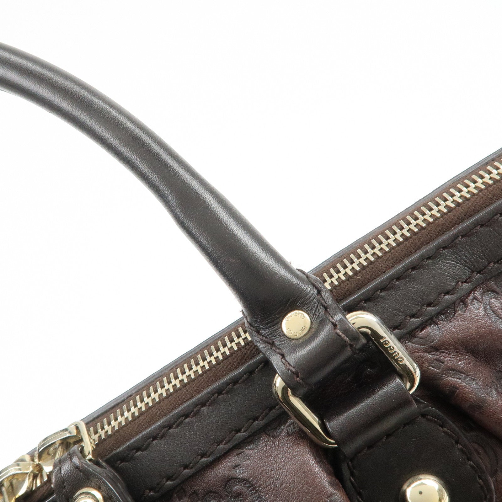 GUCCI Sukey Interlocking G Guccissima 2Way Shoulder Hand Bag 247902