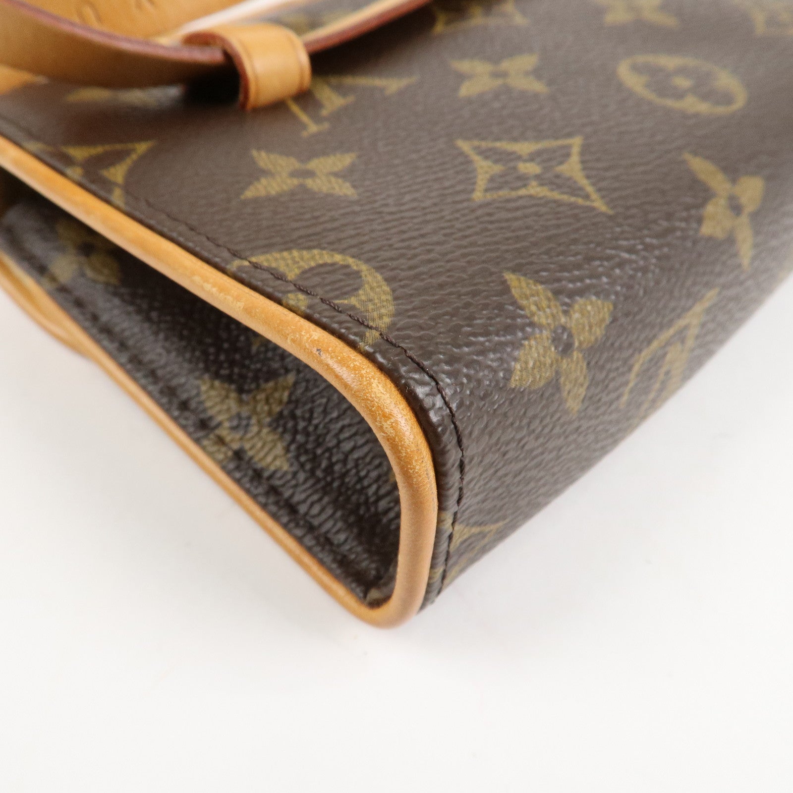 Louis Vuitton Monogram Pochette Florentine Waist Bag Belt XS M51855 Used