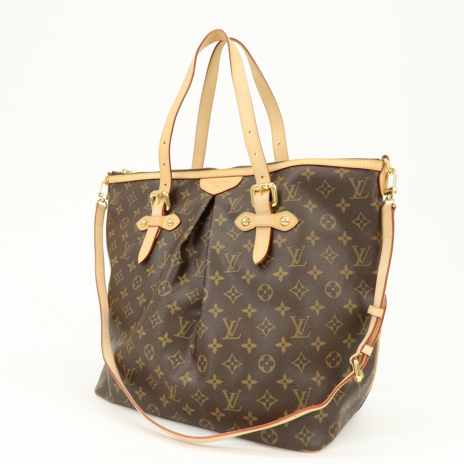 Louis Vuitton Monogram Palermo GM 2Way Hand Bag Brown M40146