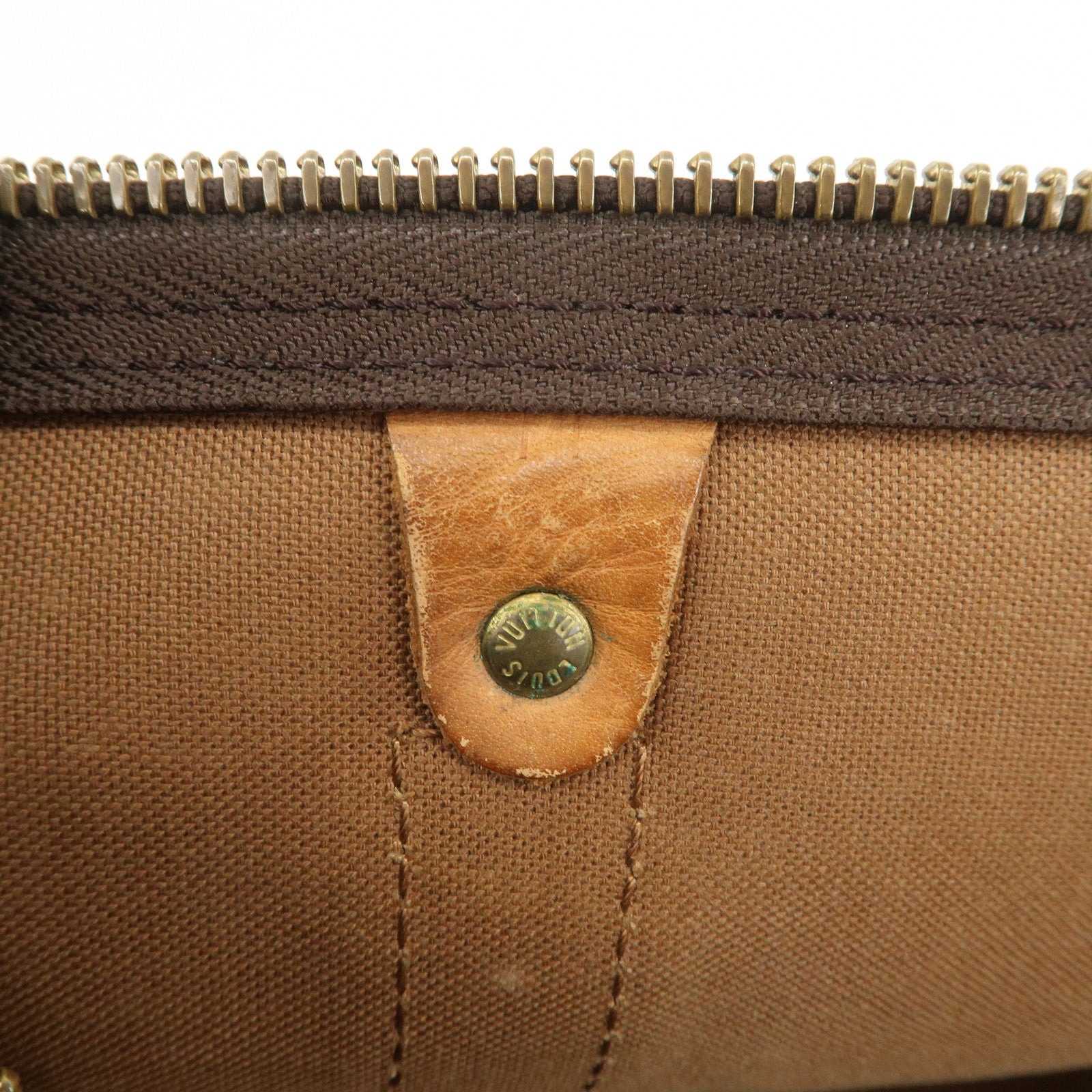 Louis Vuitton Monogram Keep All 60 Boston Bag Brown M41422
