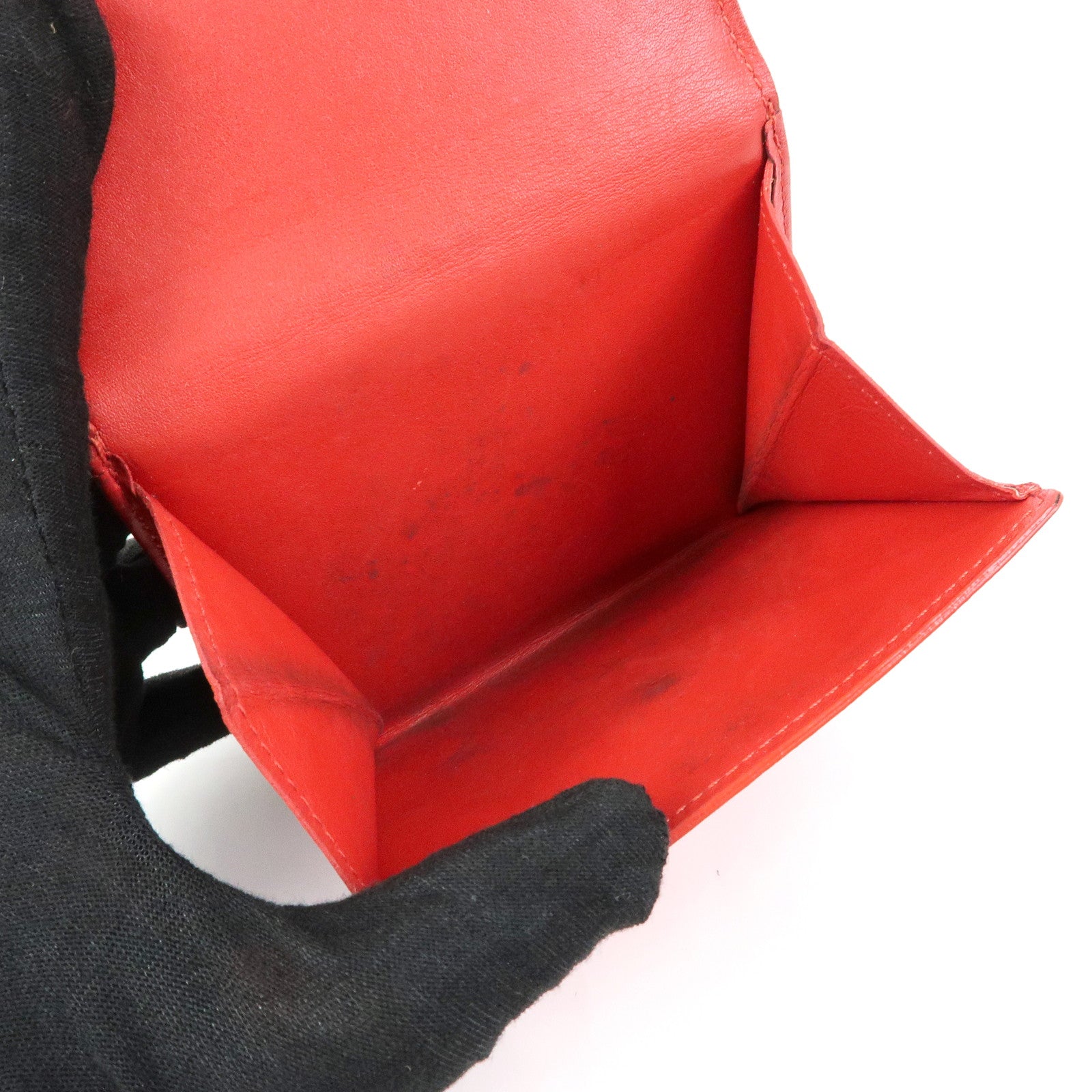 Louis Vuitton Vernis Leather Porte‑Monnaie Cartes Crédit Red M91169