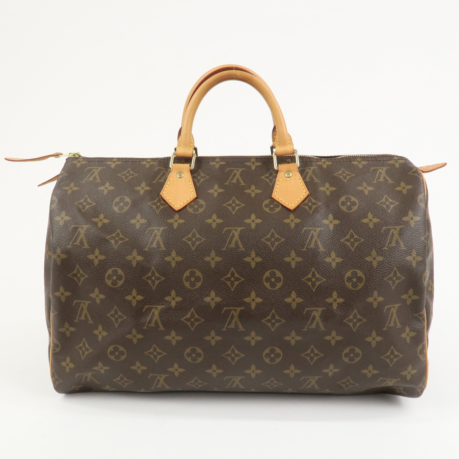Louis Vuitton Monogram Speedy 40 Hand Bag Boston Bag Brown M41522