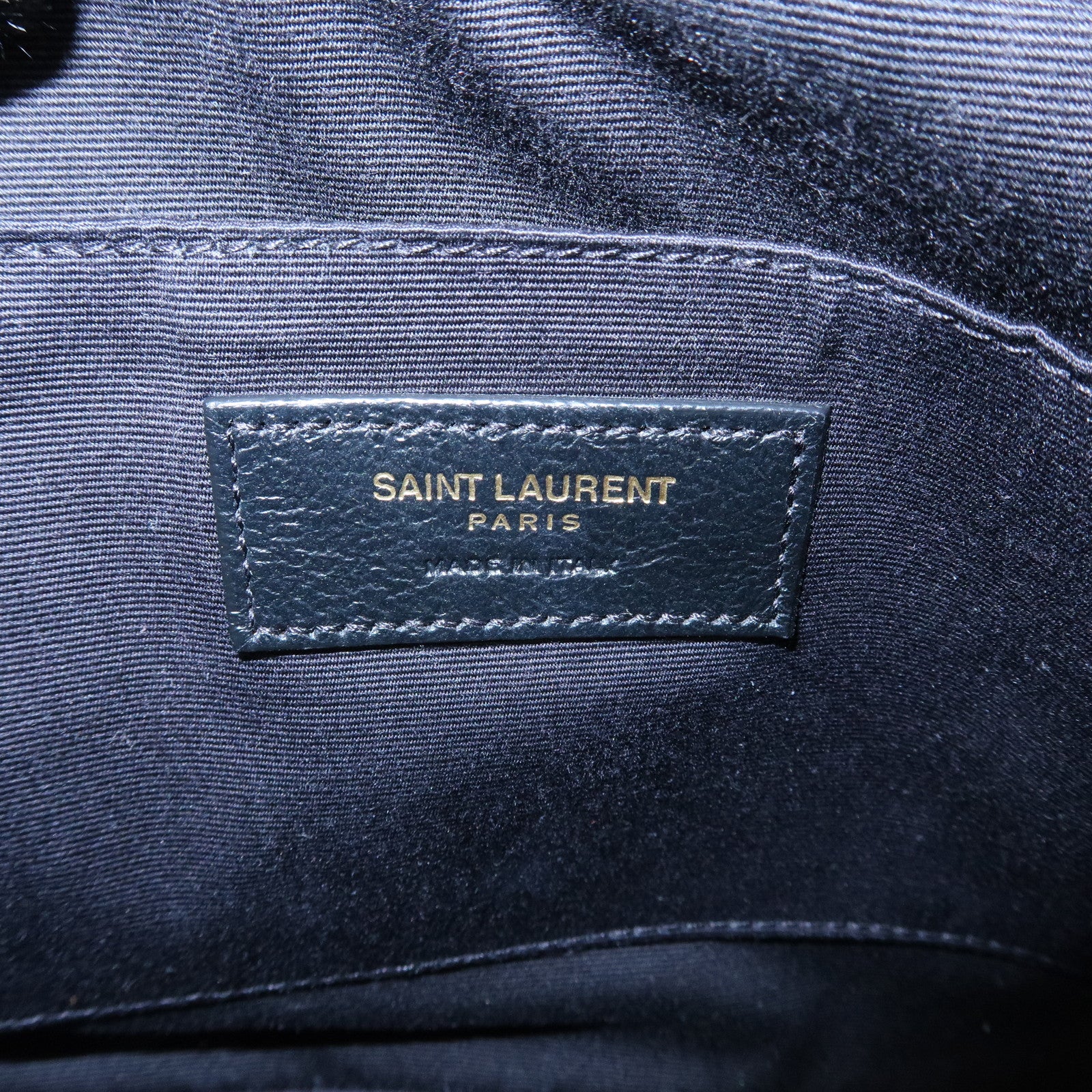 SAINT LAURENT PARIS Cassandra Shoulder Crossbody Bag Black 612544