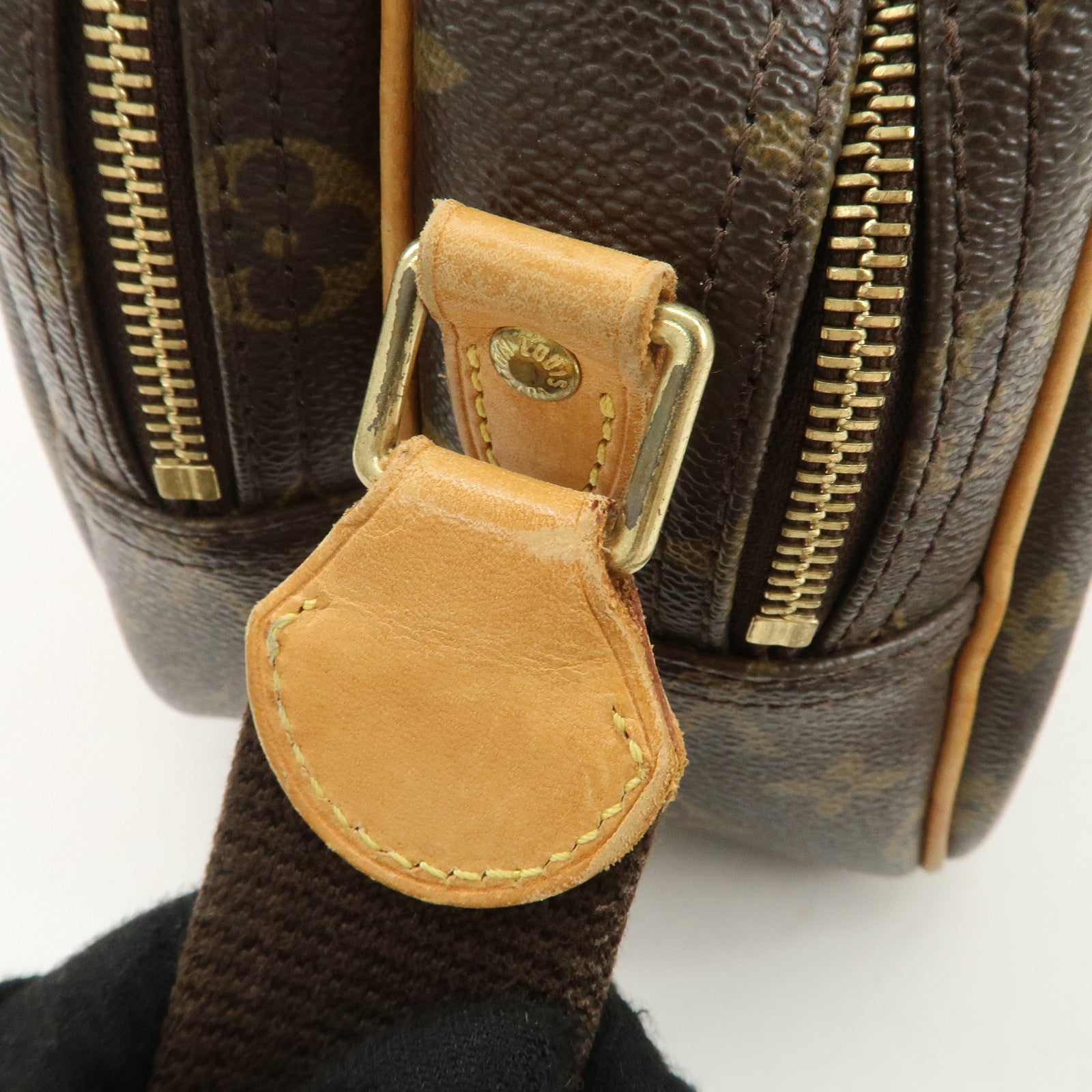 Louis Vuitton Monogram Reporter PM Shoulder Bag Brown M45254 Used