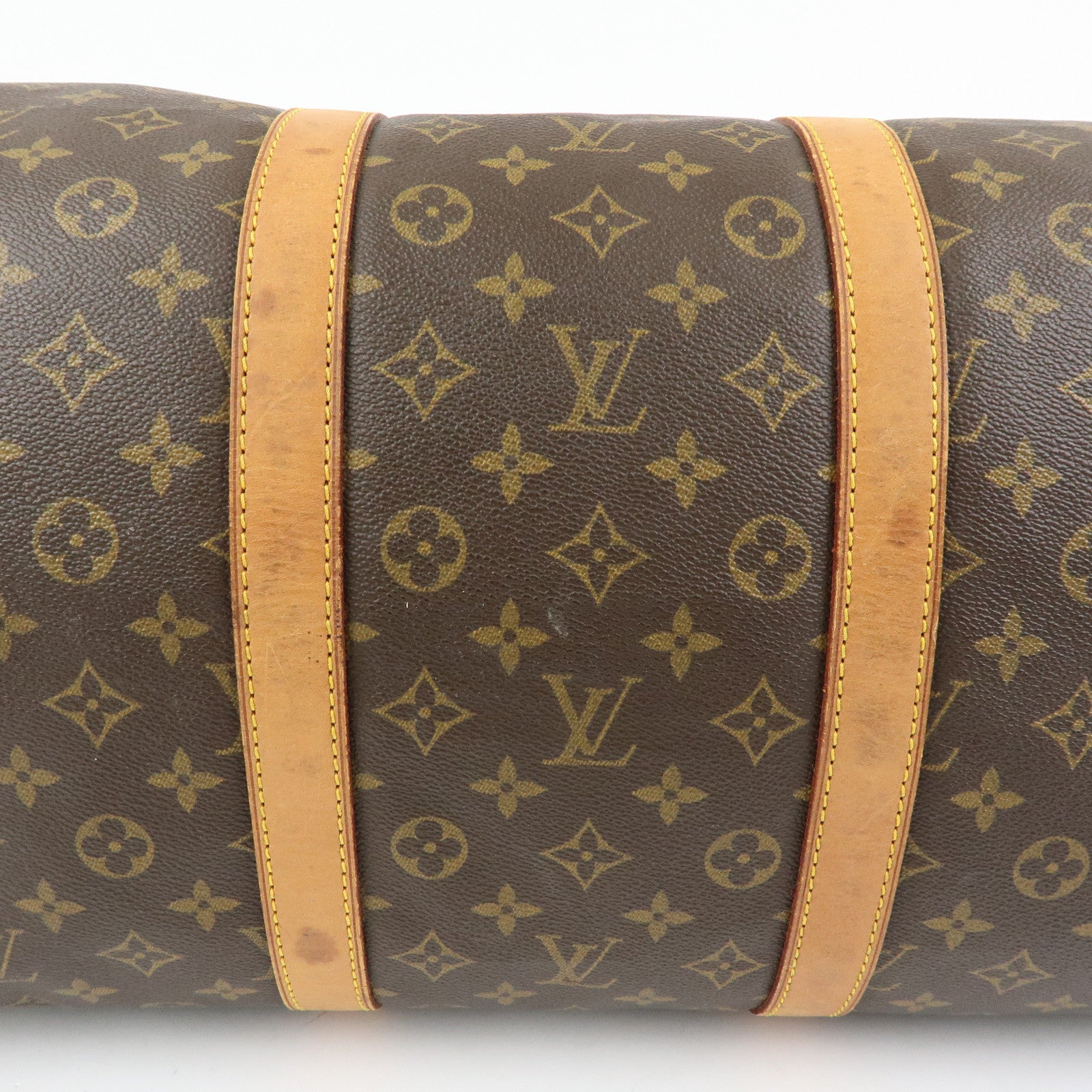 Louis Vuitton Keep All 55 Boston Bag Hand Bag Brown M41414