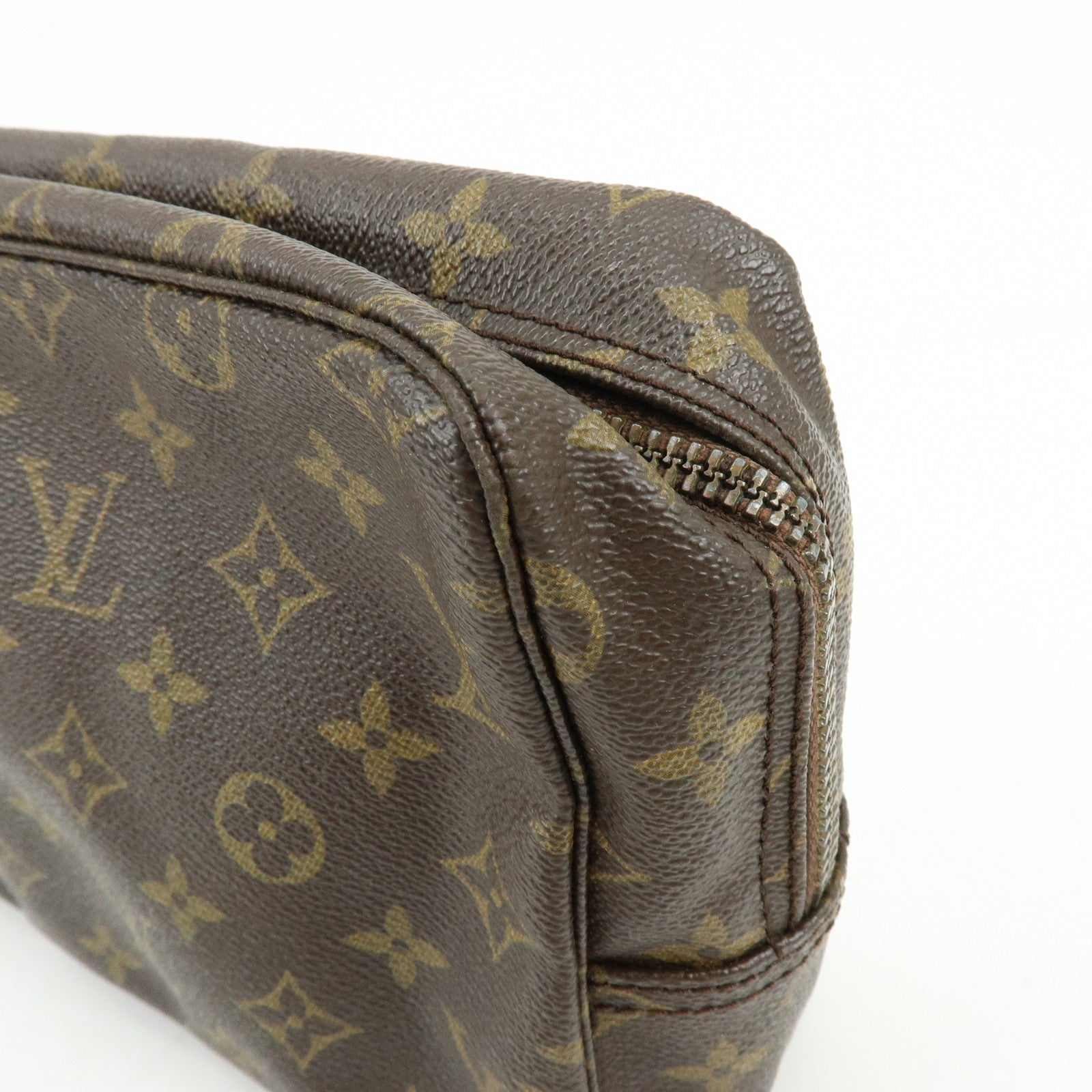 Louis Vuitton Monogram Trousse Toilette 28 Pouch Brown M47522