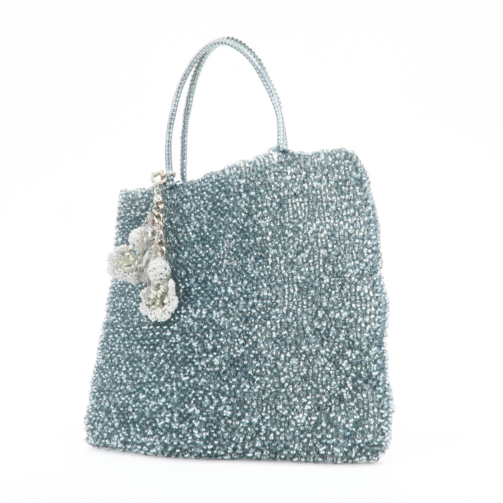 ANTEPRIMA PVC Wire Bag Tote Bag Hand Bag Silver