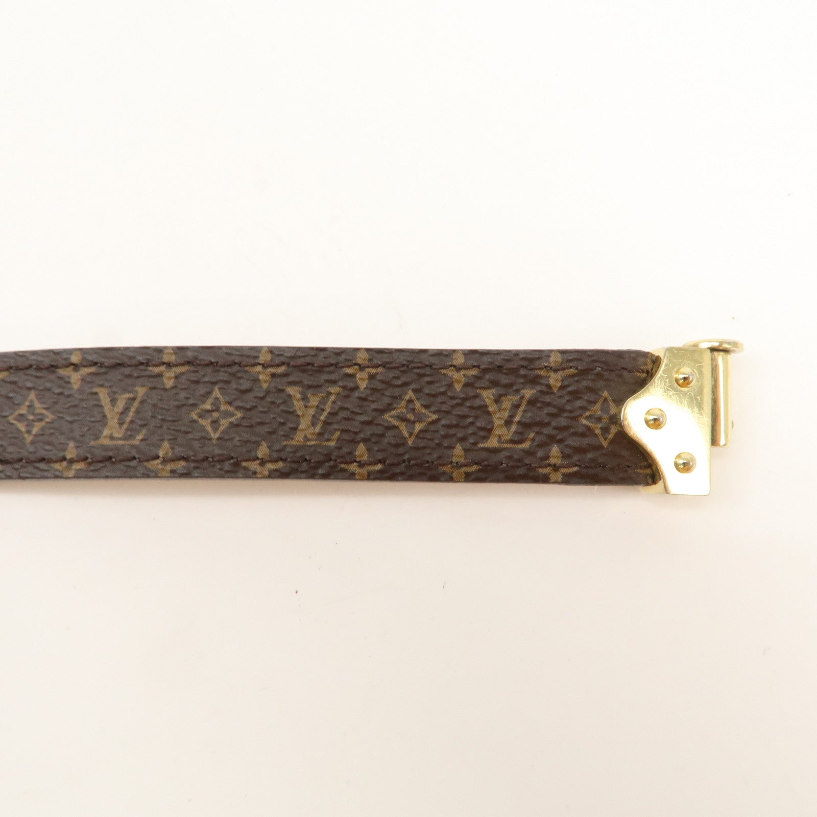 Louis Vuitton Monogram Bracelet Spirit Size 17 Brown M8112F