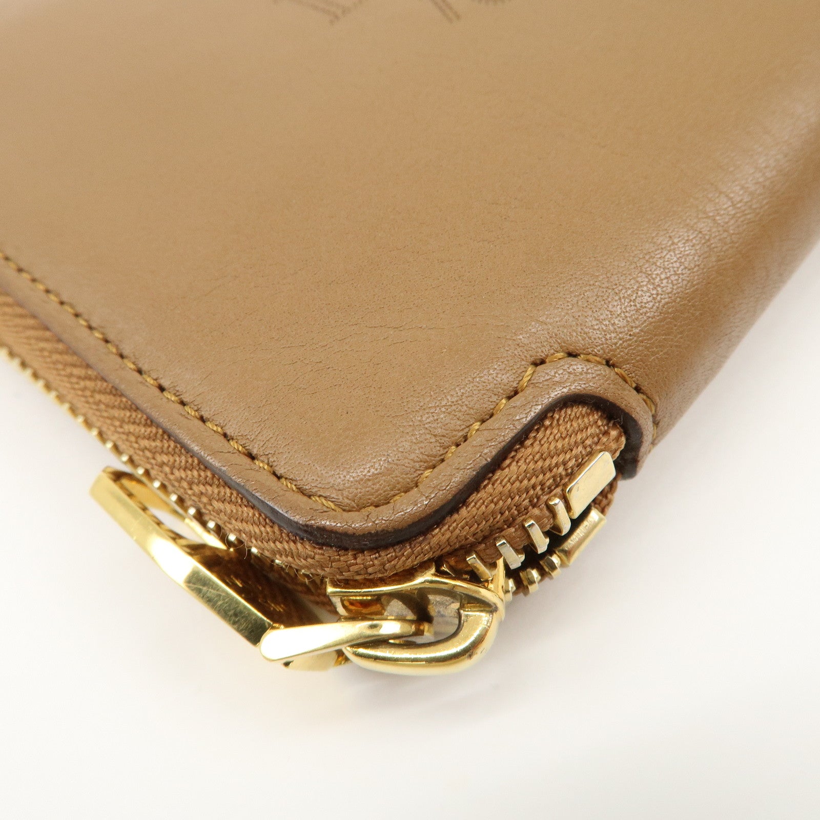 Louis Vuitton Parnassea Portefeuille Leather Round Zippy Wallet M58209 Used