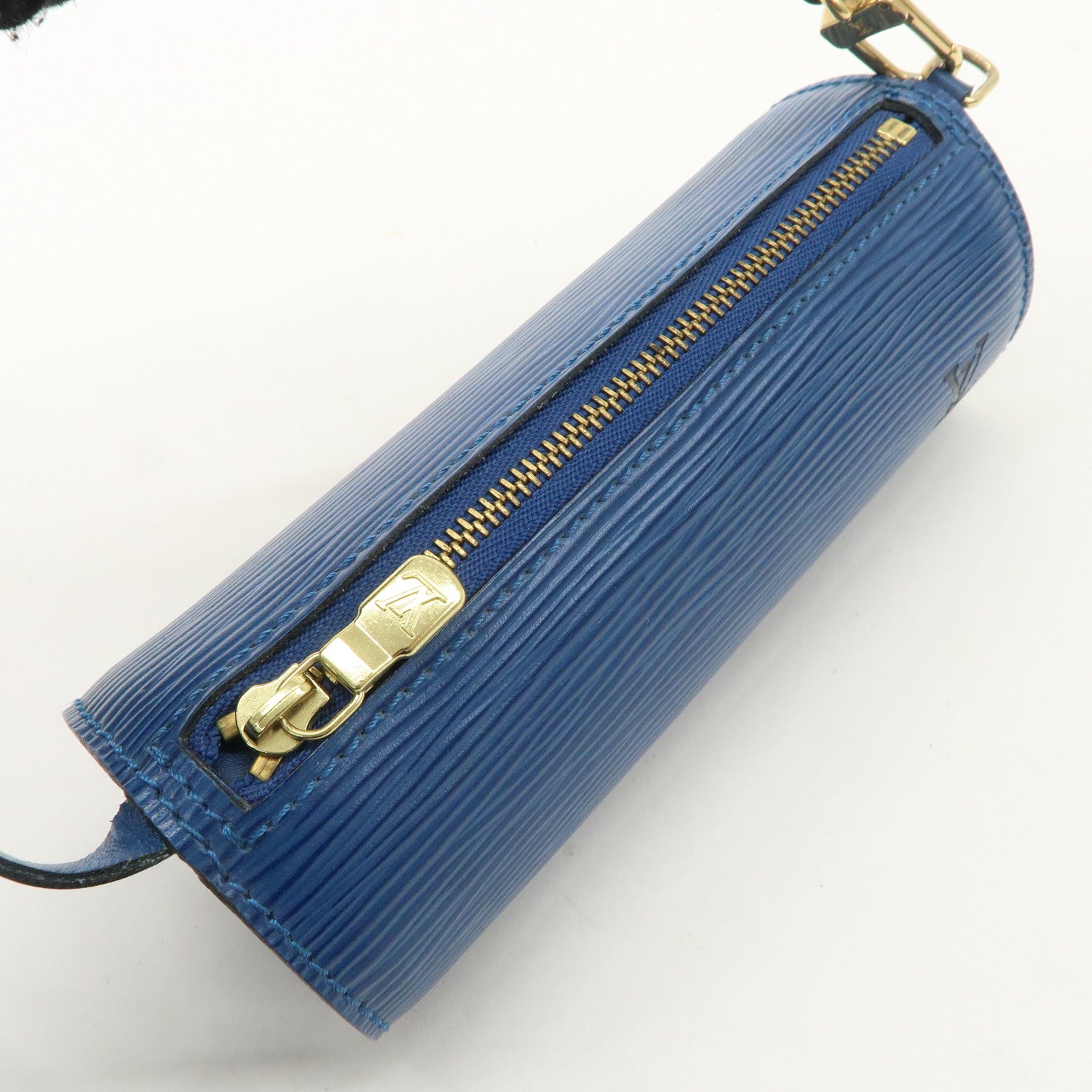 Louis Vuitton Monogram Epi Set of 2 Papillon Pouch Noir Toledo Blue Used