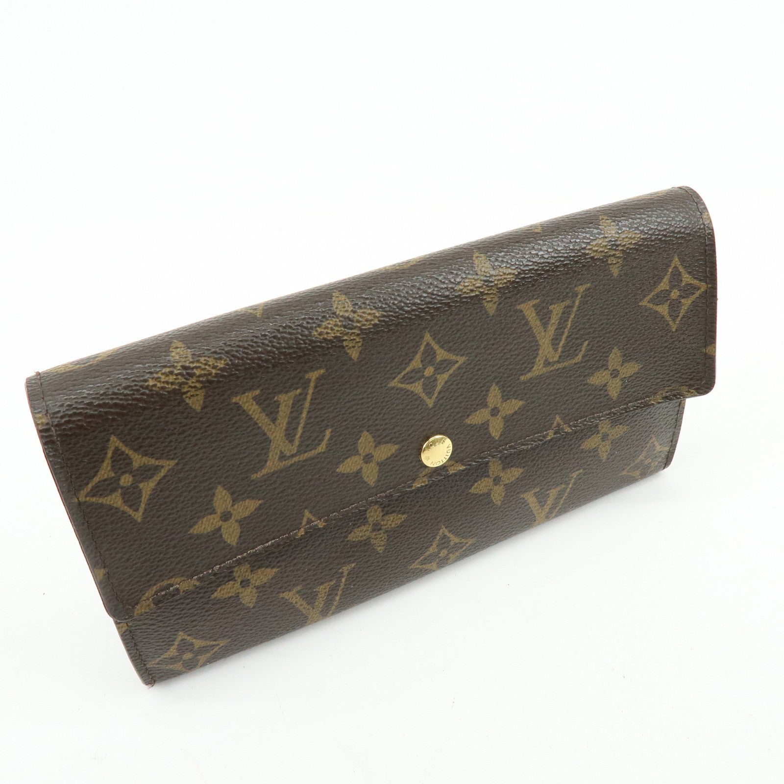 Louis Vuitton Monogram Portefeuille Sarah Long Wallet Brown M61734