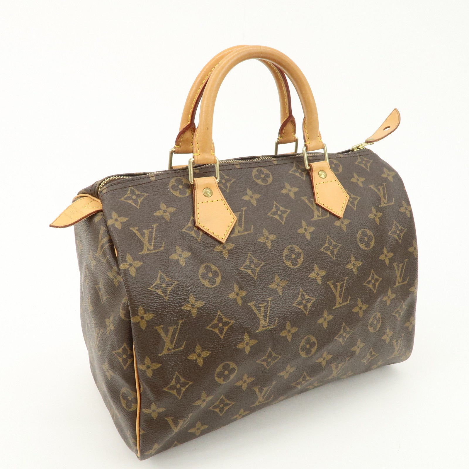 Louis Vuitton Monogram Speedy 30 Boston Bag Hand Bag Brown M41526