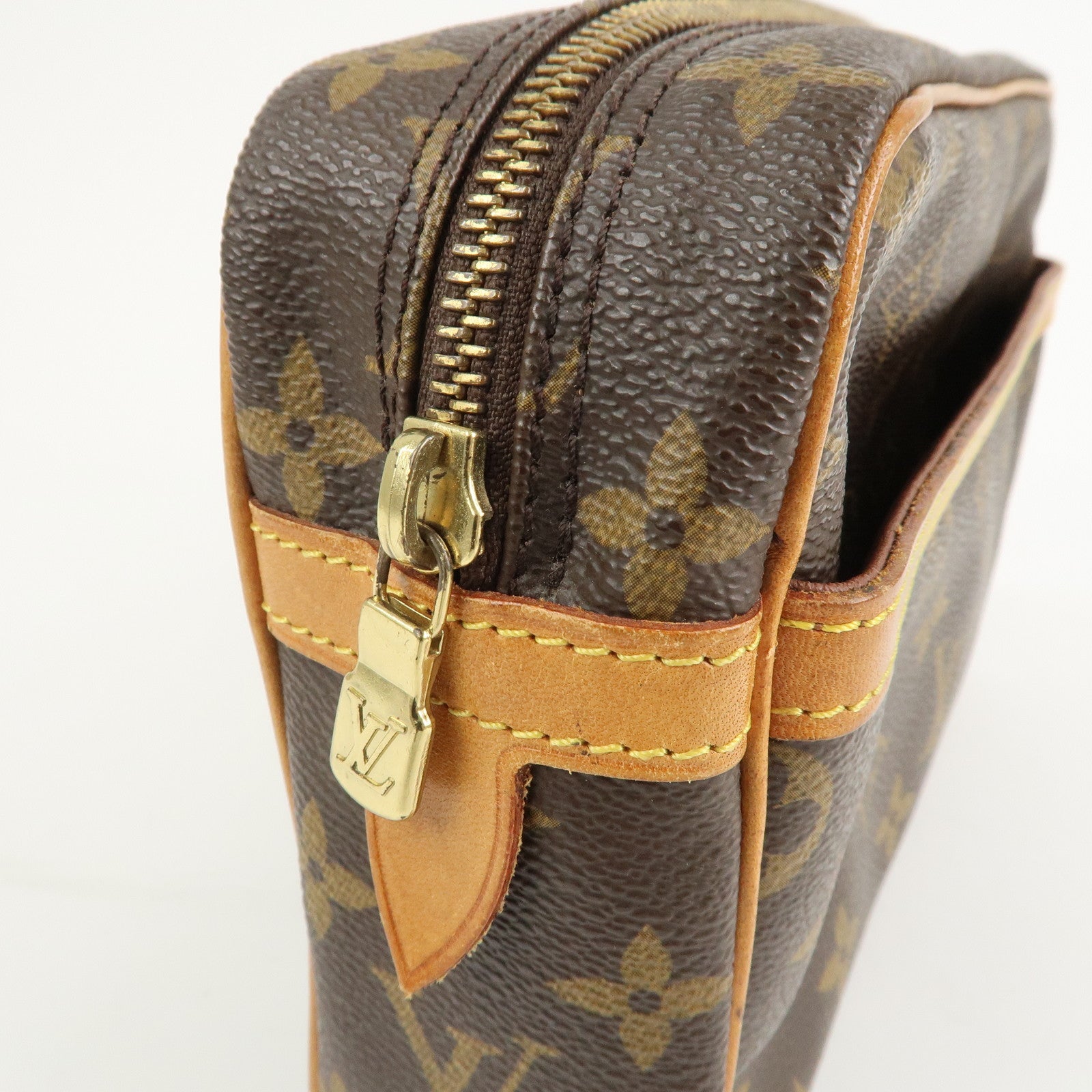 Louis Vuitton Monogram Compiegne 28 Pouch Clutch Bag Brown M51845