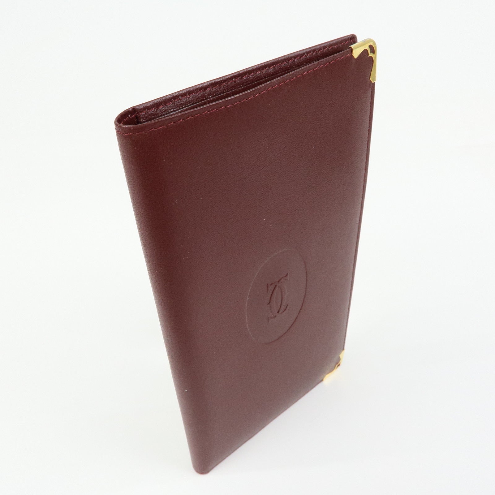 Cartier Must de Cartier Set of 2 Leather Wallet Bordeaux