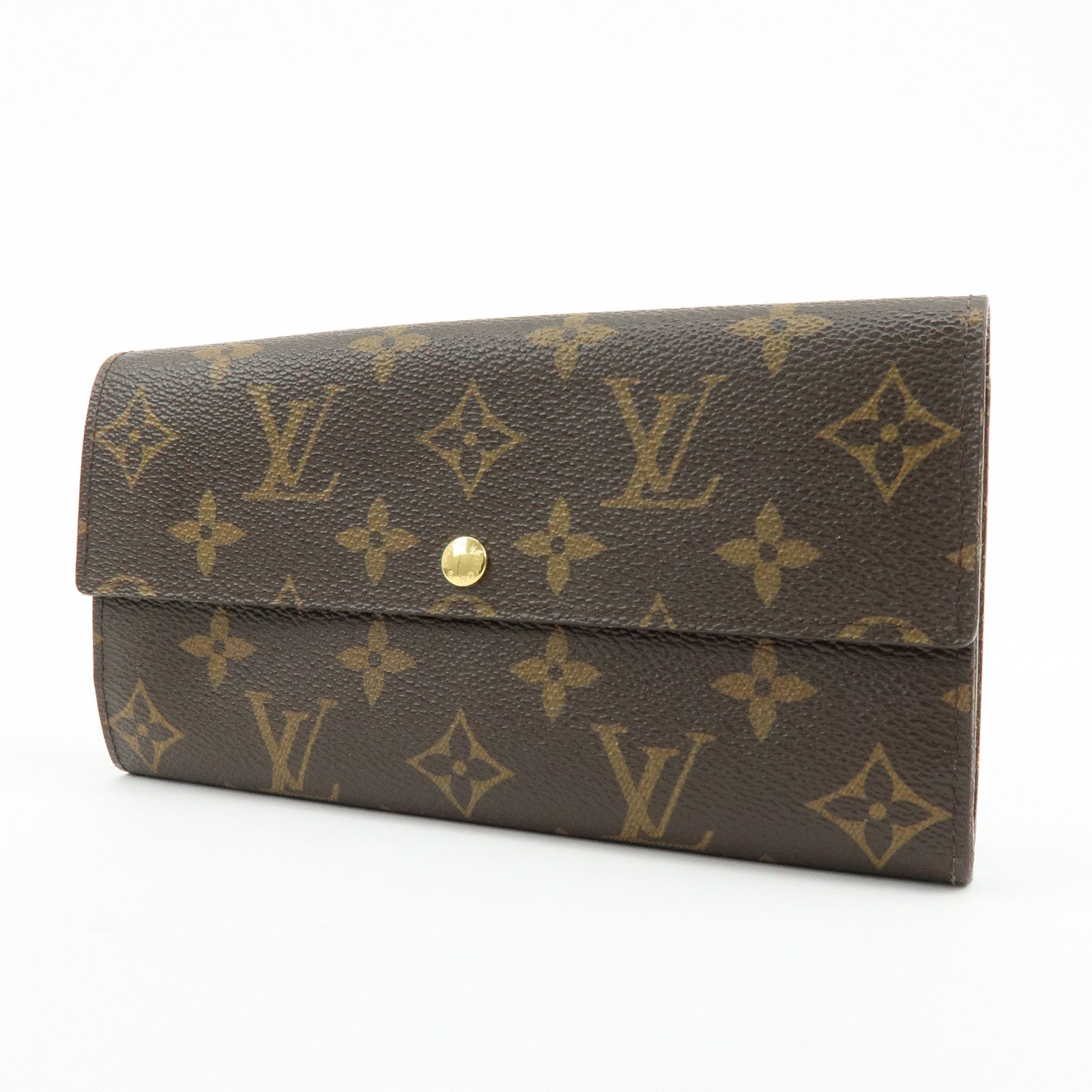 Louis Vuitton Monogram Portefeuille Sarah Long Wallet Brown M61734