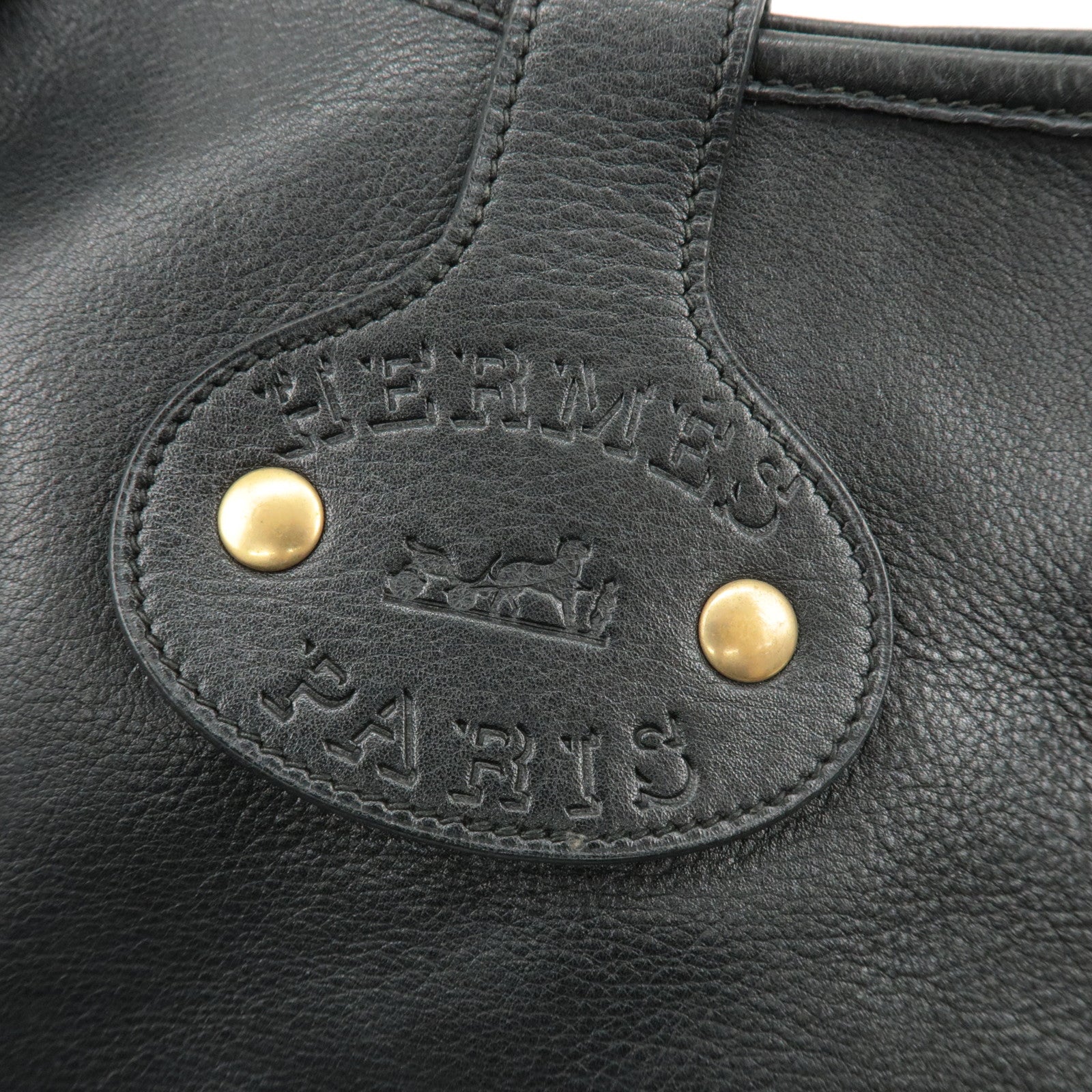 HERMES Mini Rodeo Leather Shoulder Bag Crossbody Bag Q Engraved Used