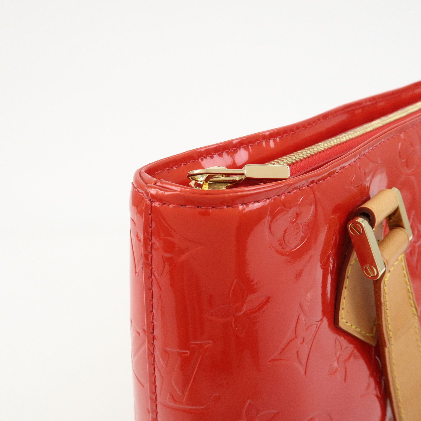 Louis Vuitton Monogram Vernis Leather Houston Hand Bag RougeM91092