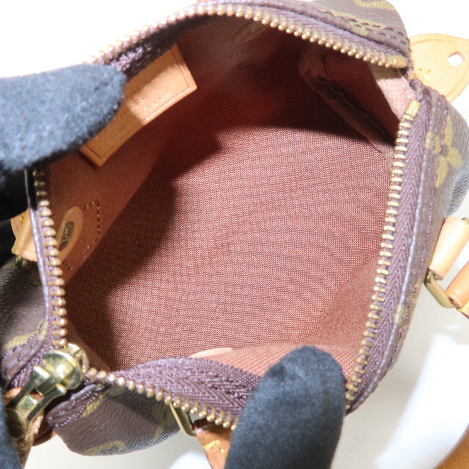 Louis Vuitton Monogram Canvas Mini Speedy Hand Bag Brown M41534