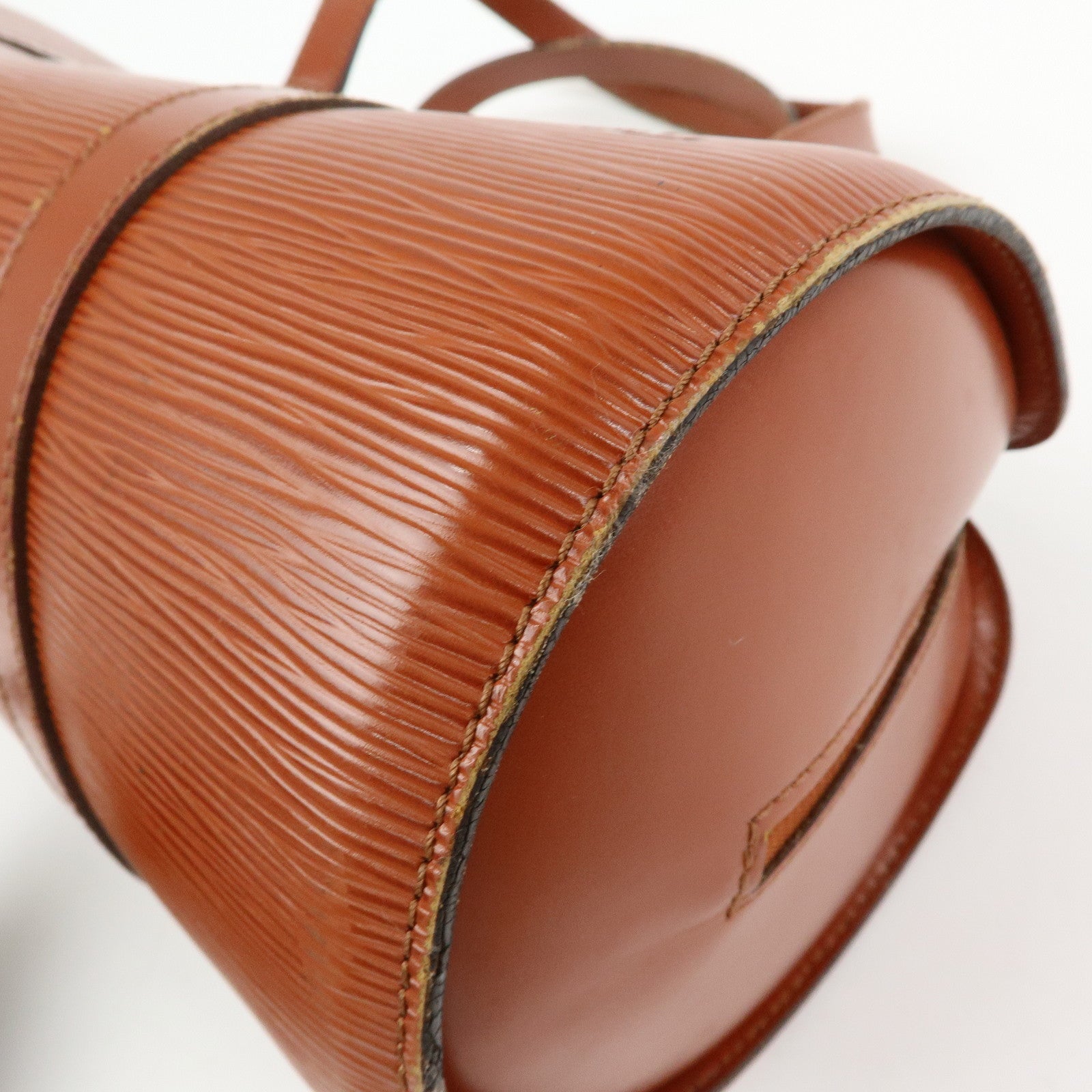 Louis Vuitton Epi Leather Soufflot Hand Bag Kenya Brown M52223