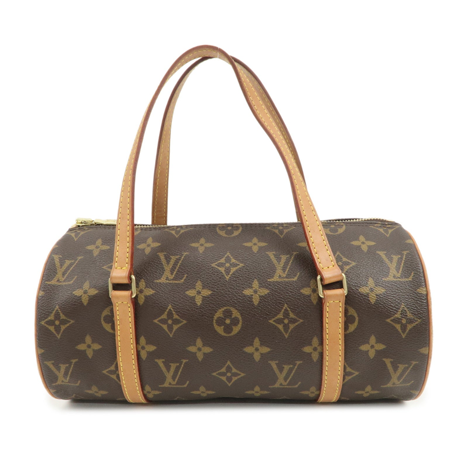Louis Vuitton Monogram Papillon 26 Hand Bag Brown M51386