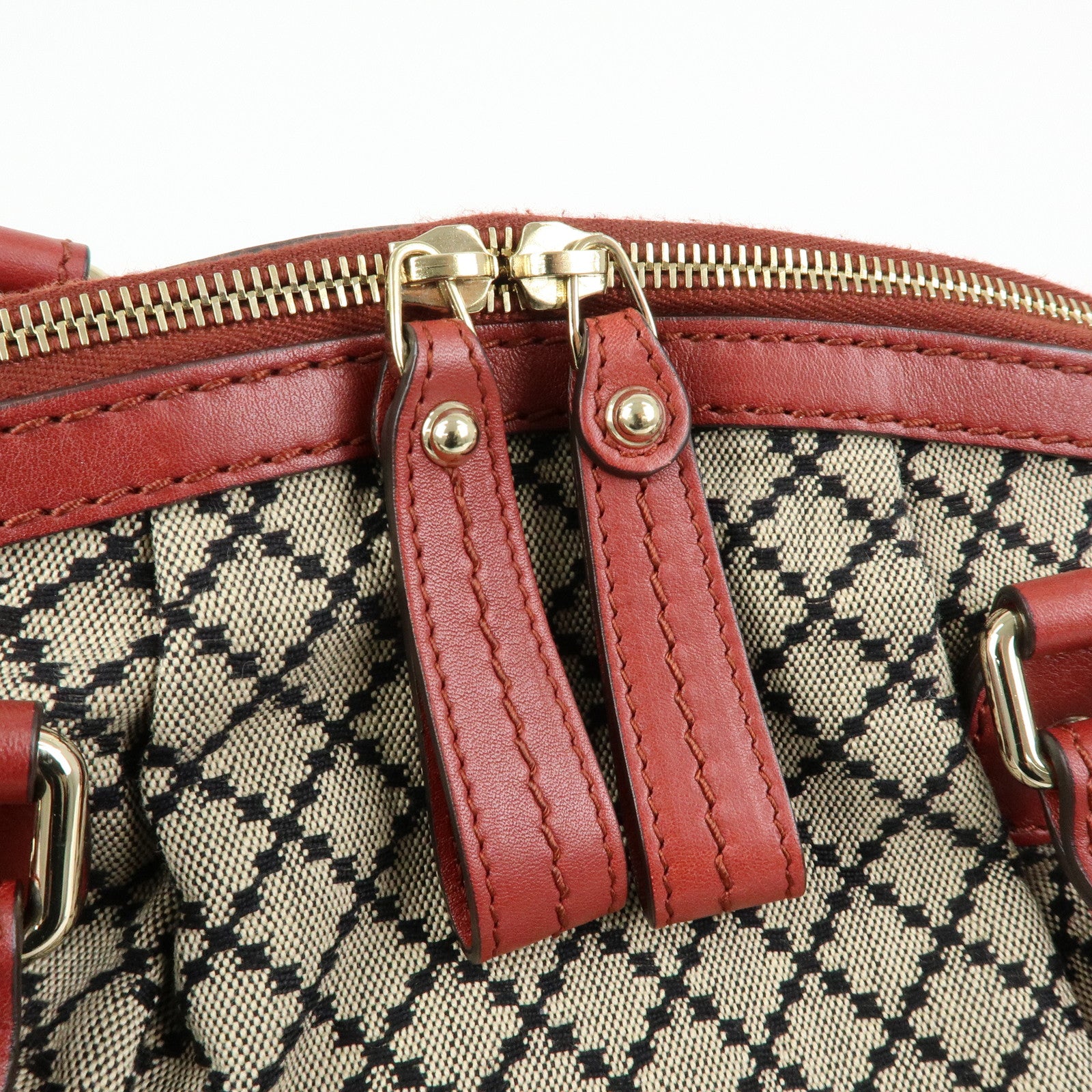 GUCCI Diamante Sukey Canvas Leather 2WAY Hand Shoulder Bag 223974