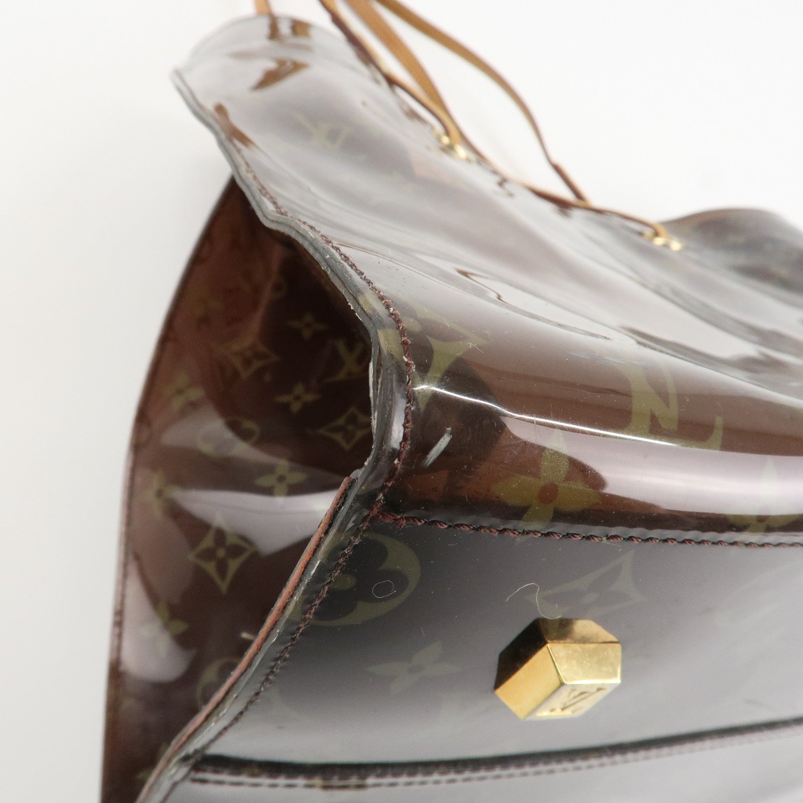 Louis Vuitton Monogram Vinyl Cabas Cruise Tote Bag Brown M50500 Used