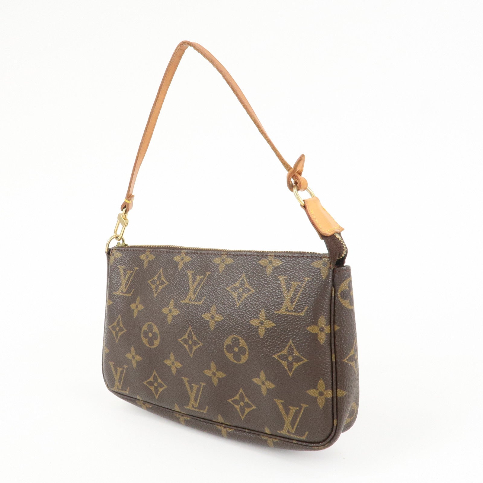 Louis Vuitton Monogram Pochette Accessoires Pouch Brown N41206 Used