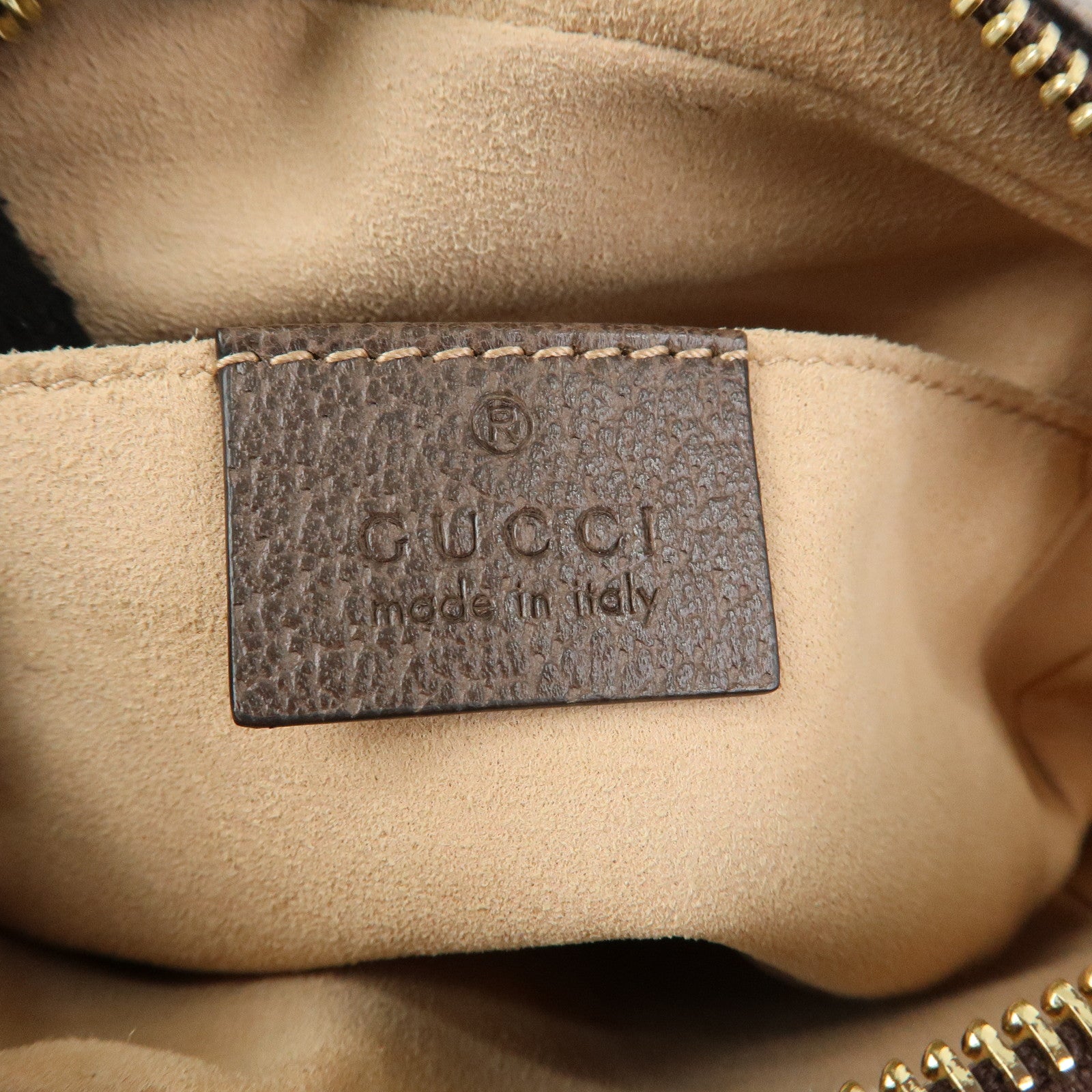GUCCI Ophidia Sherry GG Supreme Leather Shoulder Bag Brown 517350