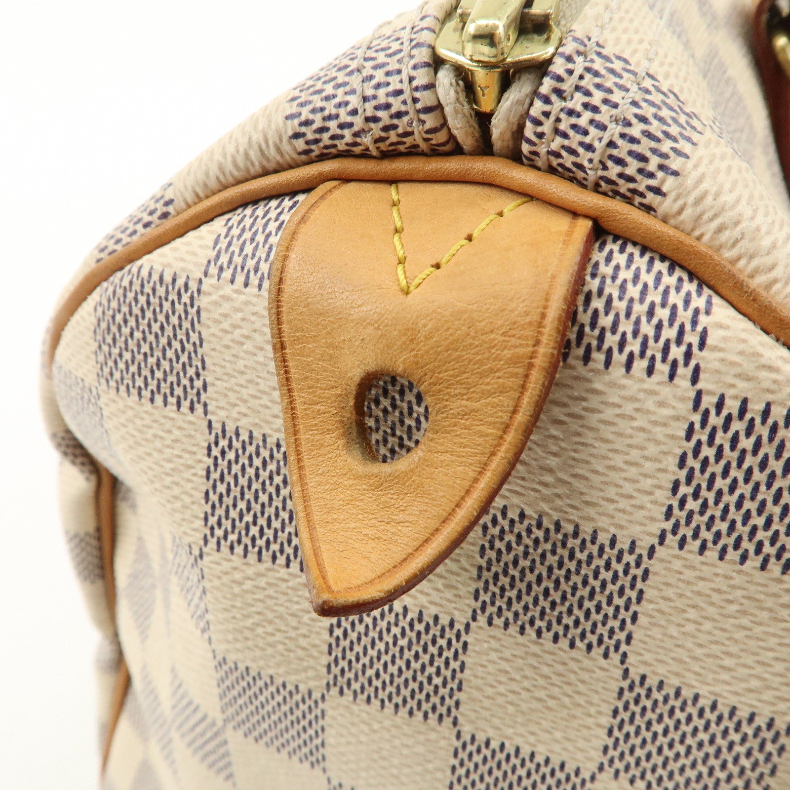 Louis Vuitton Damier Azur Speedy 30 Hand Bag Boston Bag N41533 Used