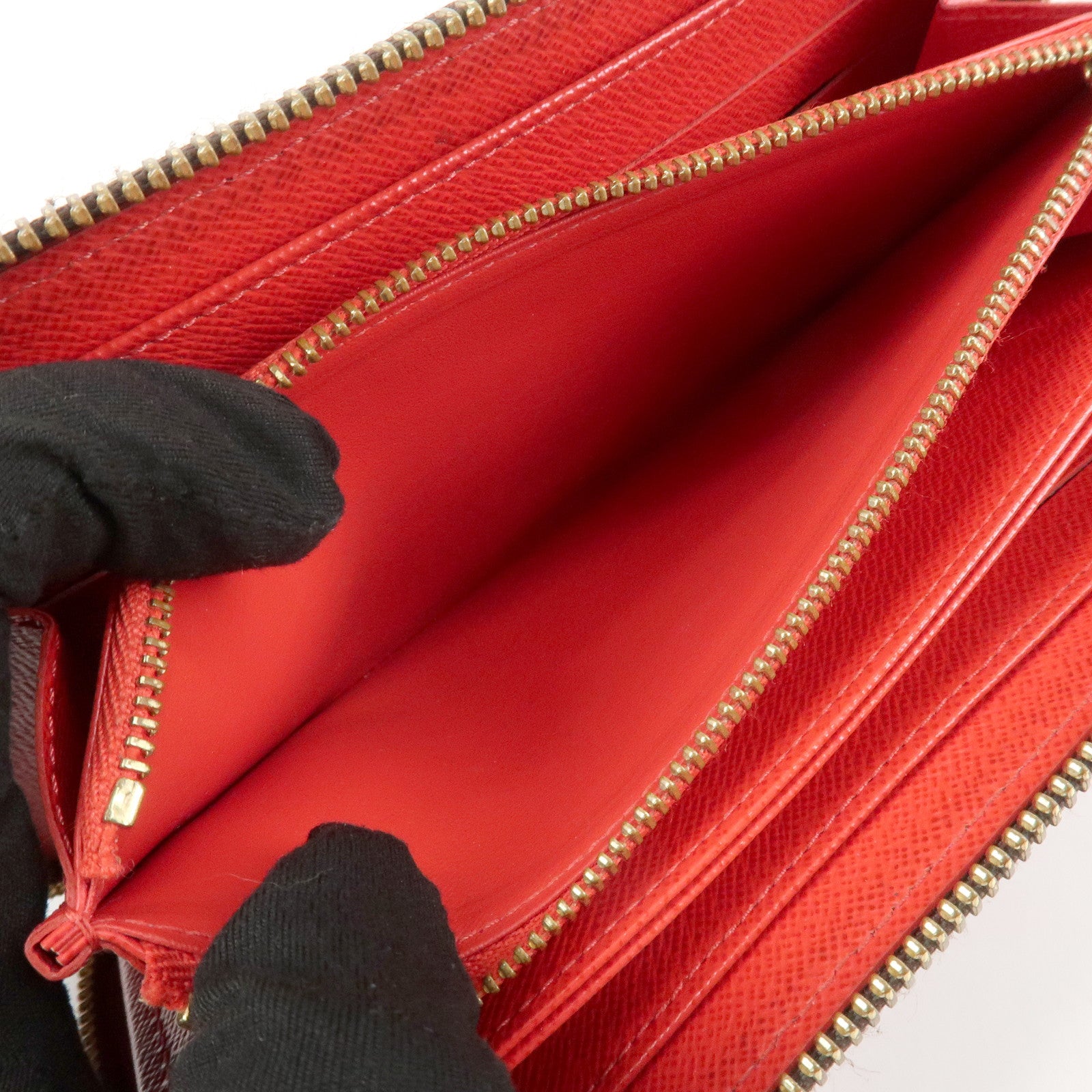 Louis Vuitton Monogram Kusama Pumpkin Dots Zippy Wallet M60450 Used