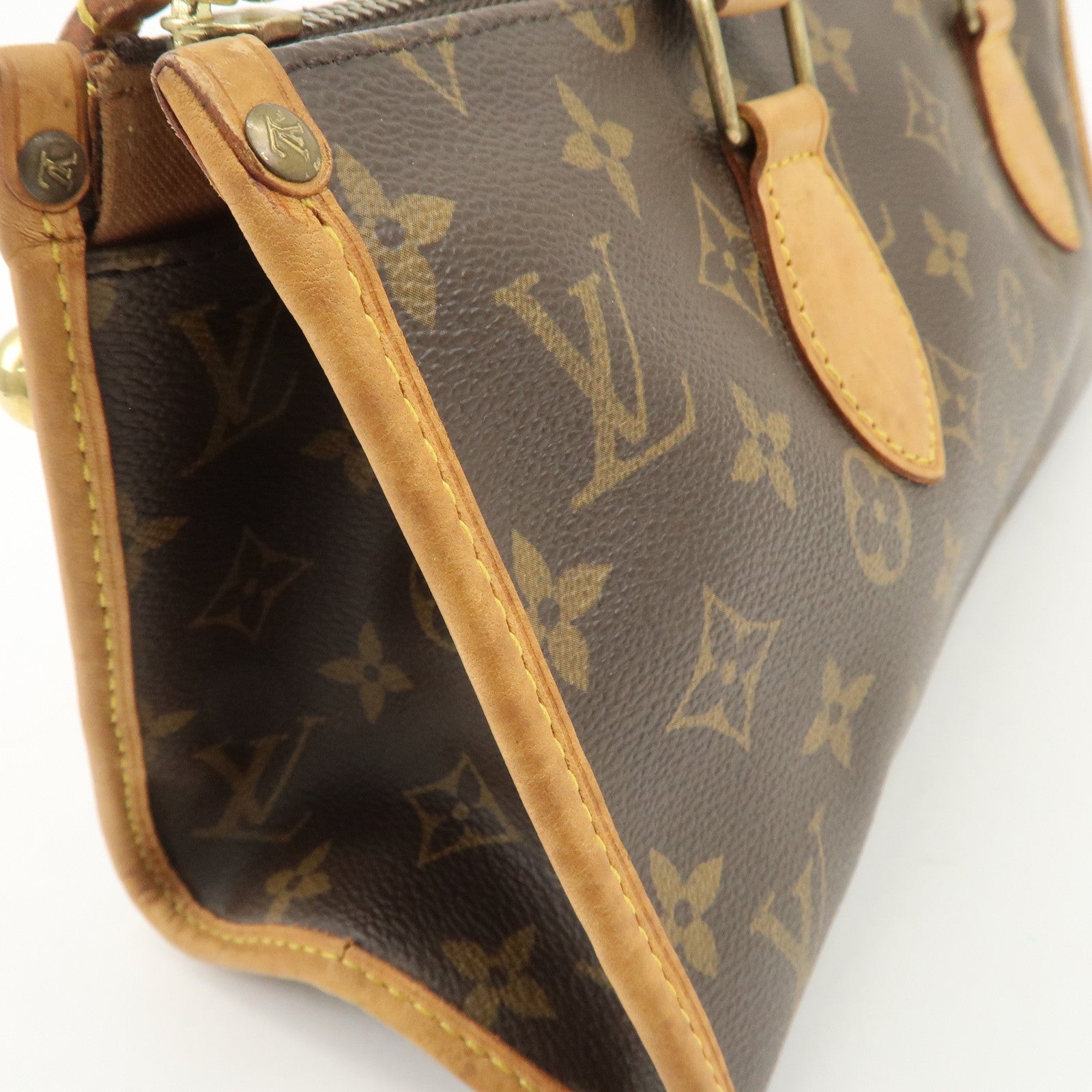 Louis Vuitton Monogram Popincourt Hand Bag Brown M40009 Used
