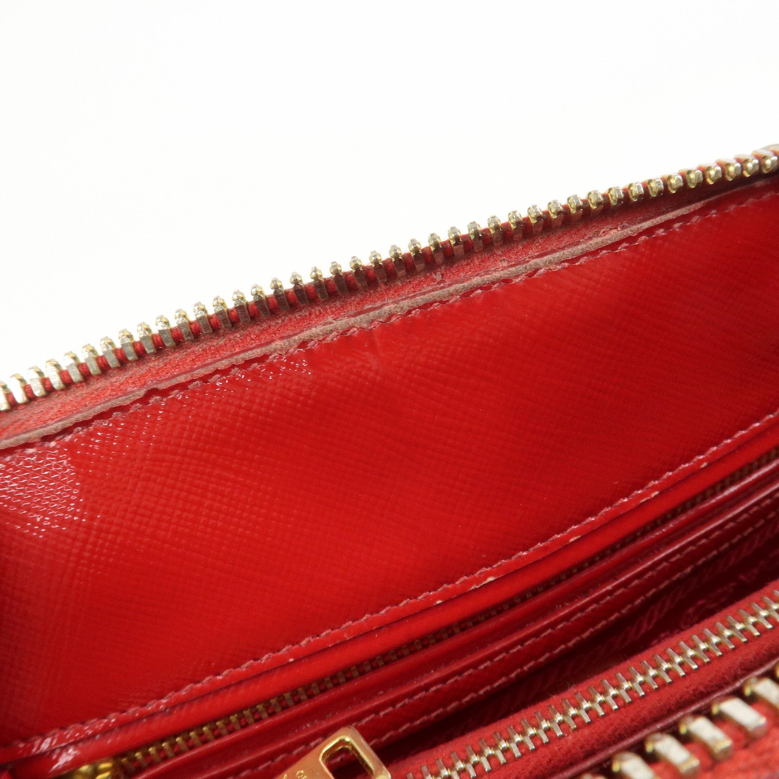 PRADA Promenade Small Leather 2Way Hand Shoulder Bag Red BL0838