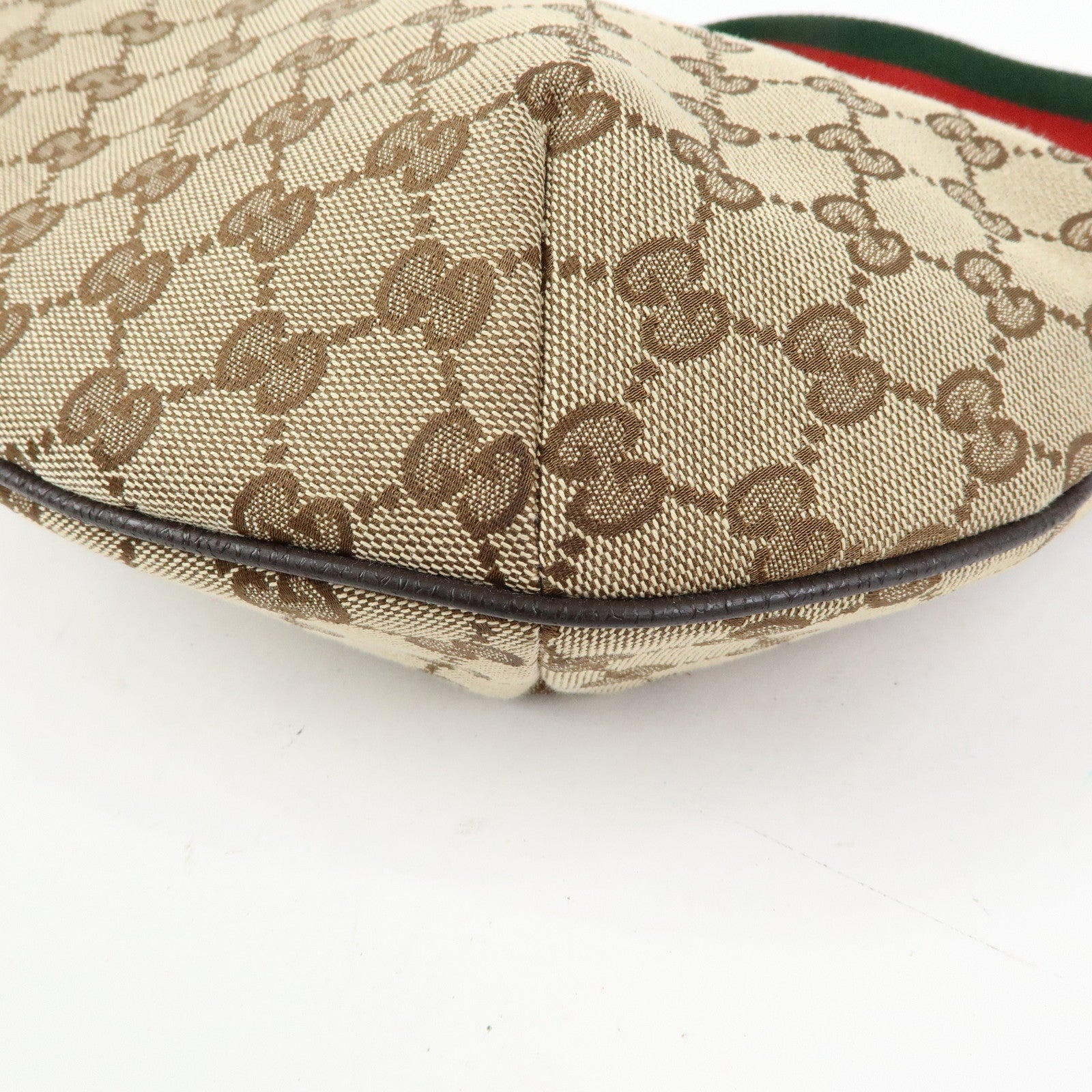 GUCCI Sherry GG Canvas Shoulder Crossbody Bag Beige Brown 181092