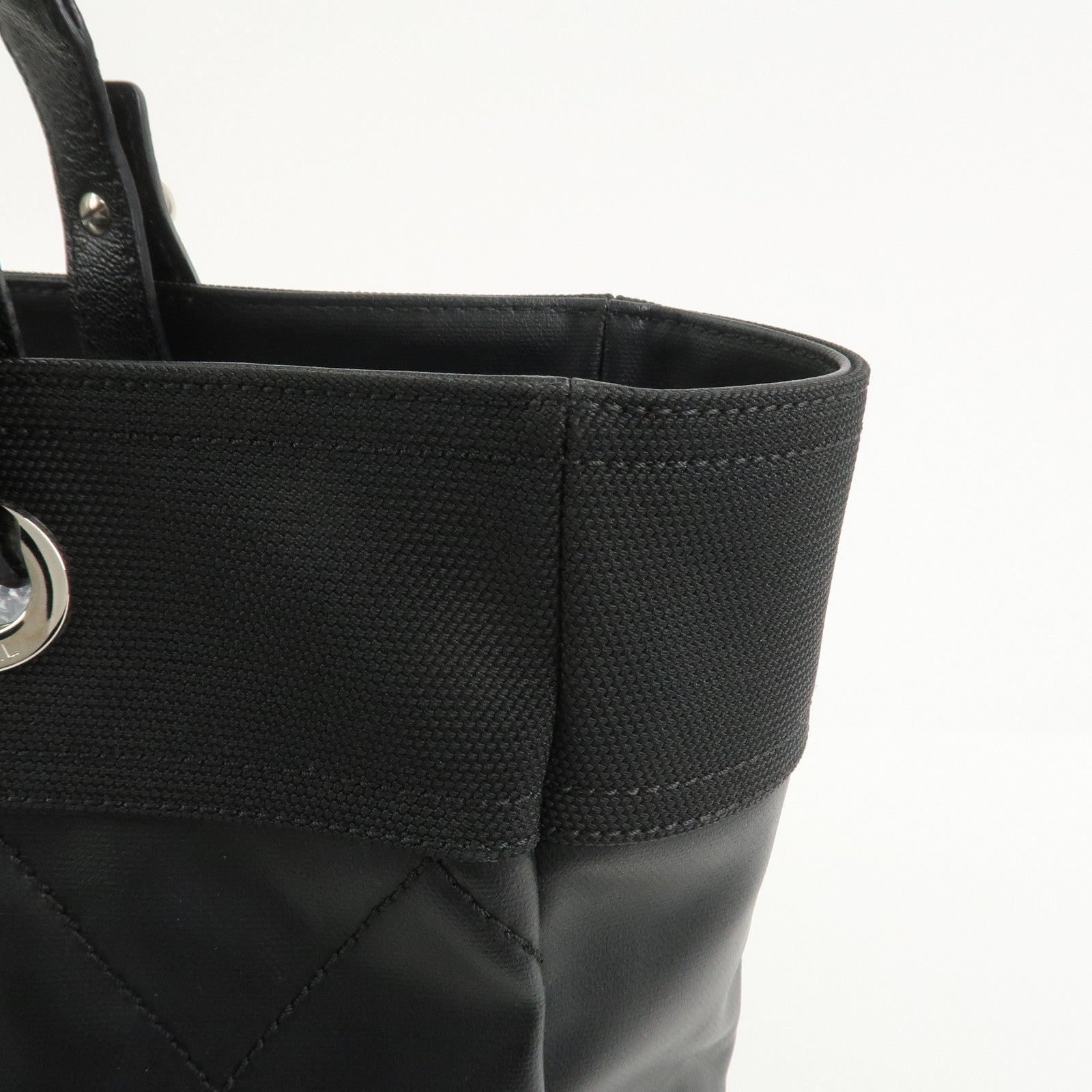 CHANEL Paris Biarritz Tote Bag Hand Bag MM Black A34209