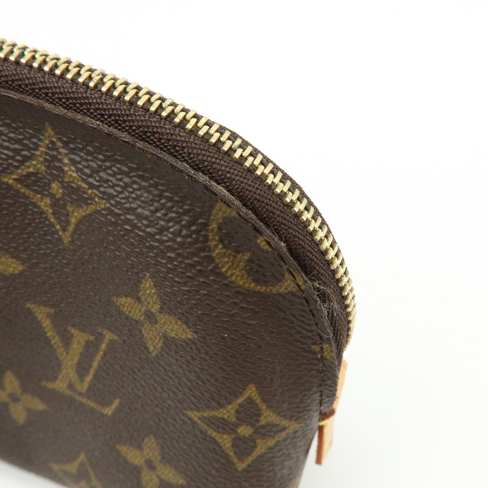 Louis Vuitton Monogram Pochette Cosmetic PM Pouch Brown M47515