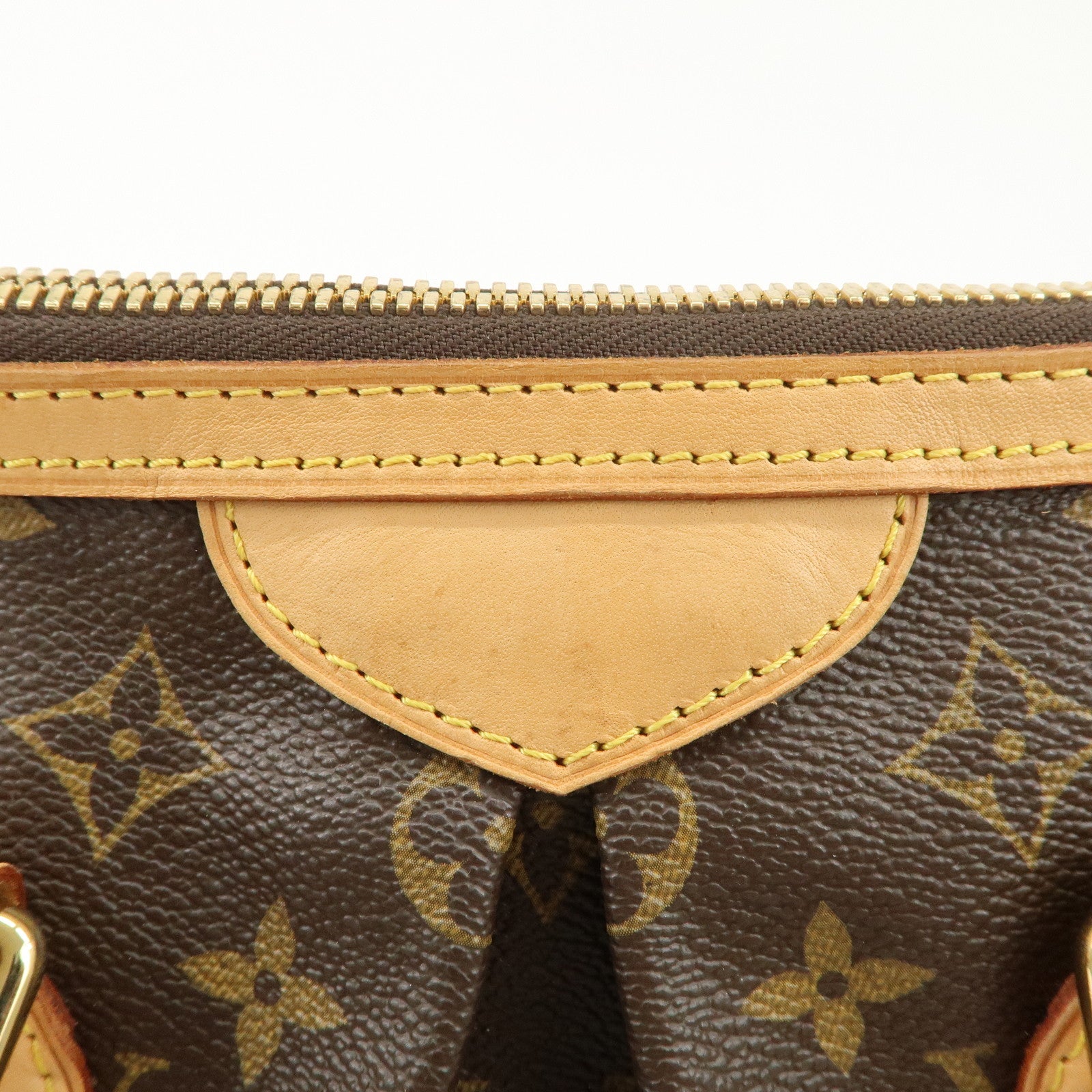 Louis Vuitton Monogram Palermo PM 2Way Hand Bag Brown M40145