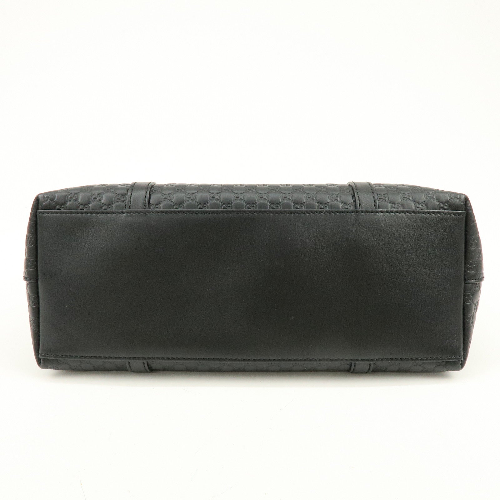 GUCCI Micro Guccissima Leather 2Way Bag Hand Bag Shoulder Bag Black