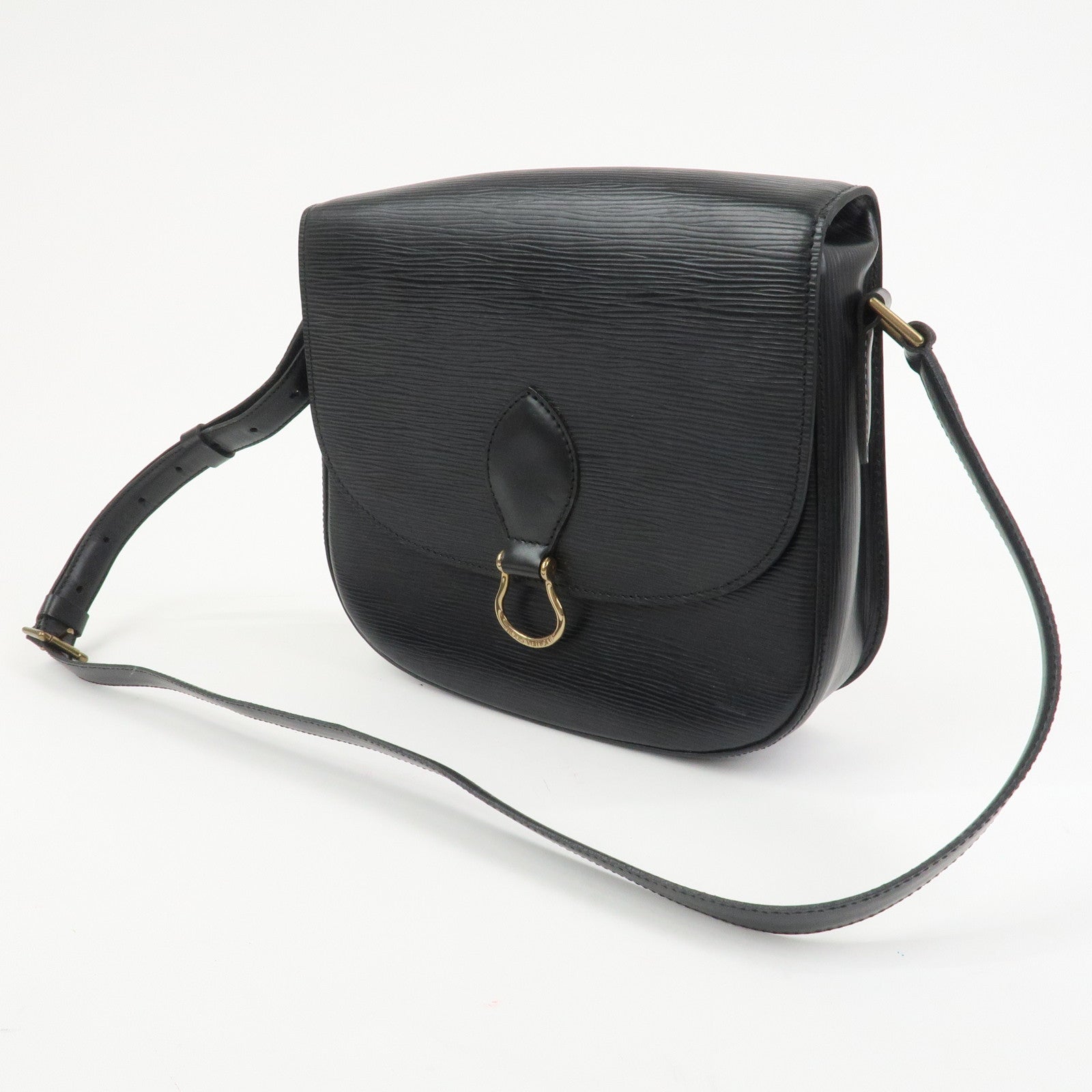 Louis Vuitton Epi Saint Cloud Shoulder Bag Black Noir M52192