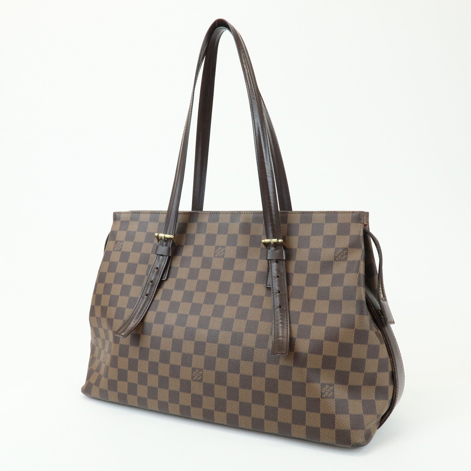 Louis Vuitton Damier Ebene Chelsea Canvas Shoulder Bag N51119