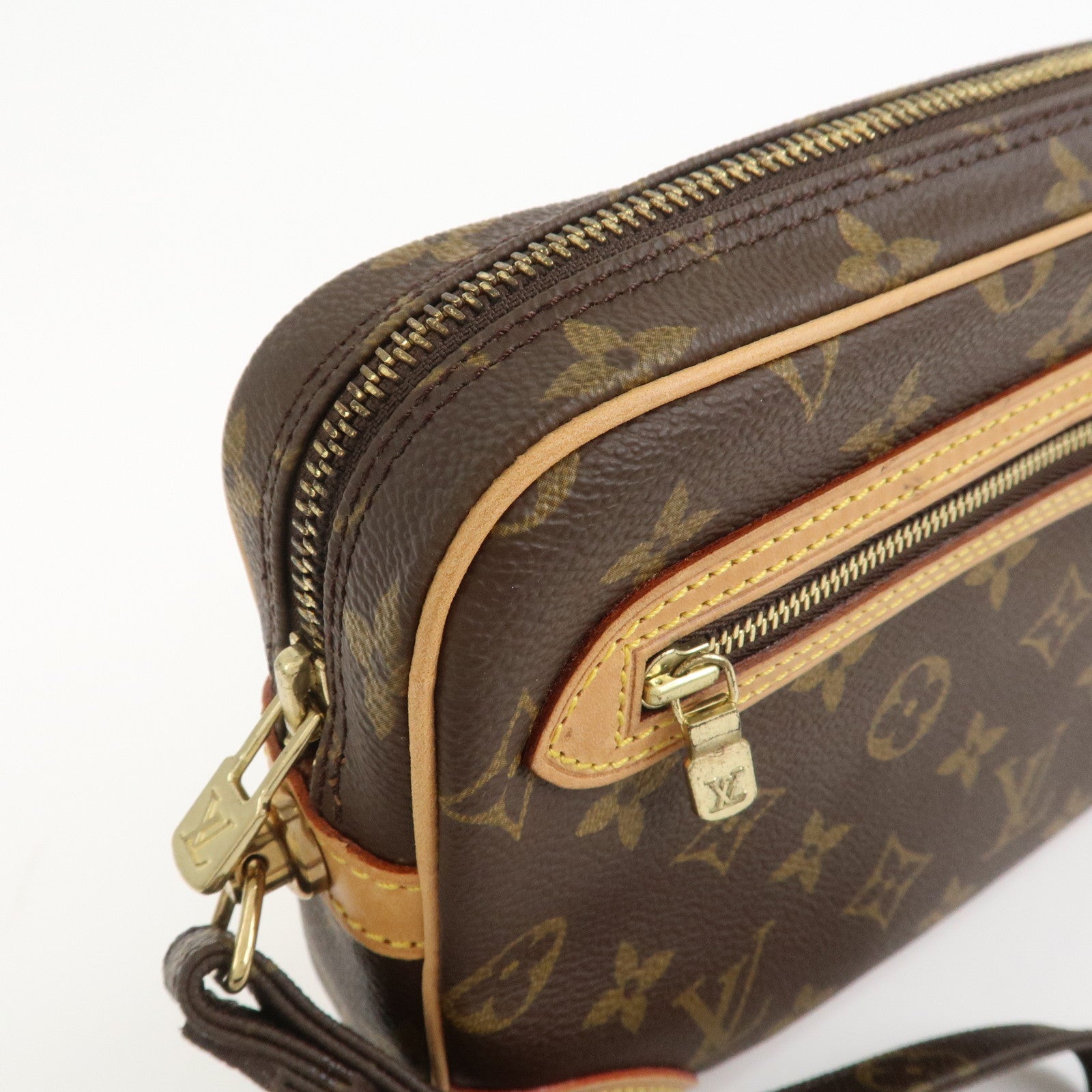 Louis Vuitton Monogram Marly Dragonne GM Clutch Bag Brown M51825